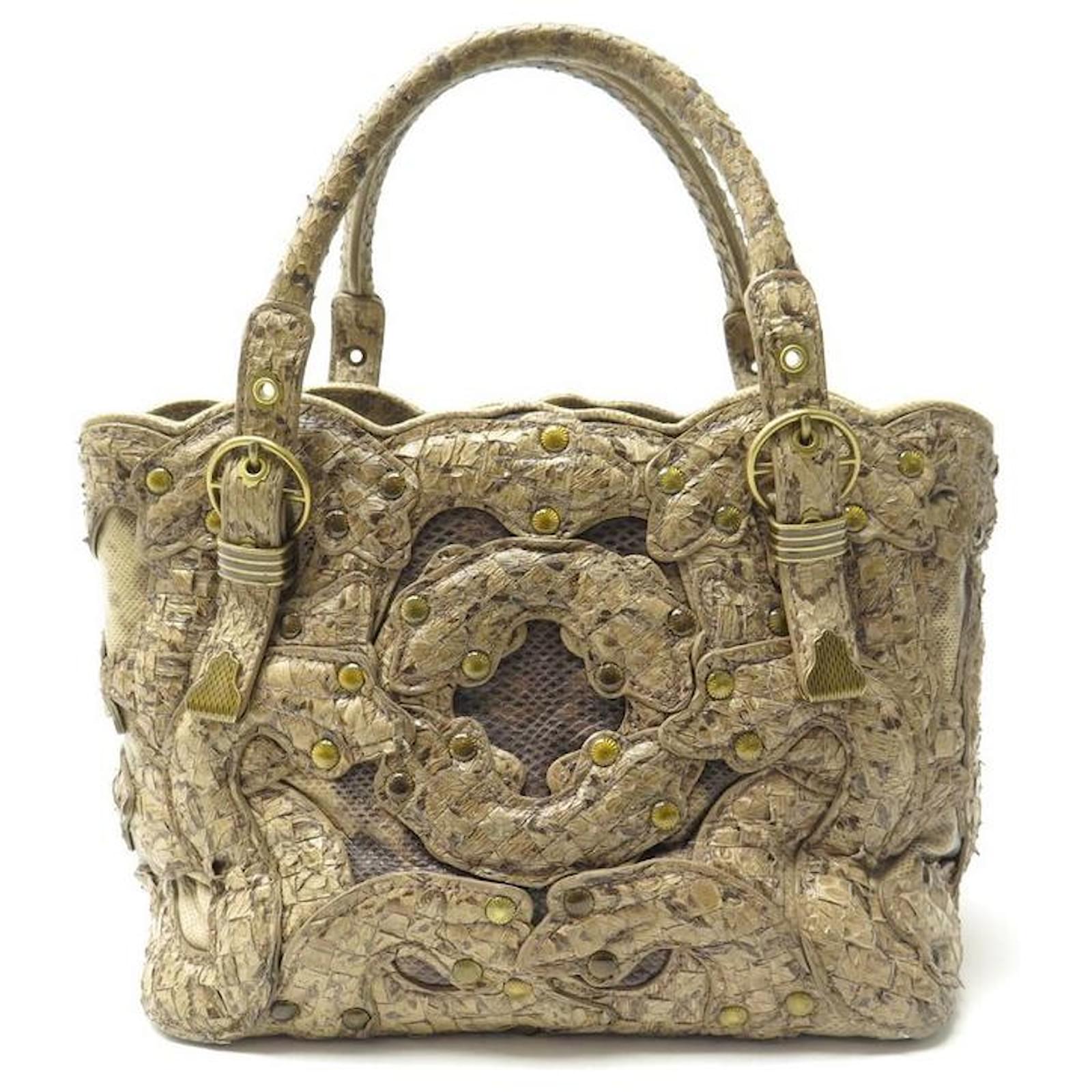 BOTTEGA VENETA Python Leather top handle bag (Limited Edition