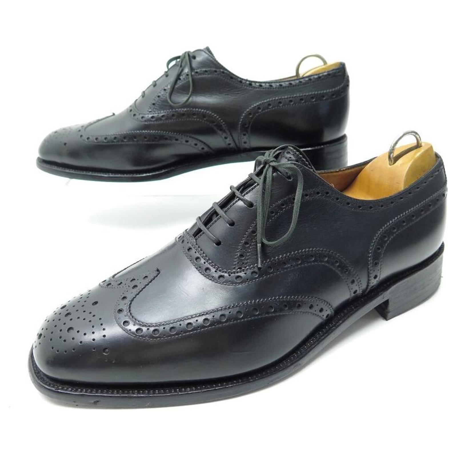 JM WESTON CLASSIC WING TIP SHOES 376 Richelieu 7E 41 LARGE FITTINGS ...