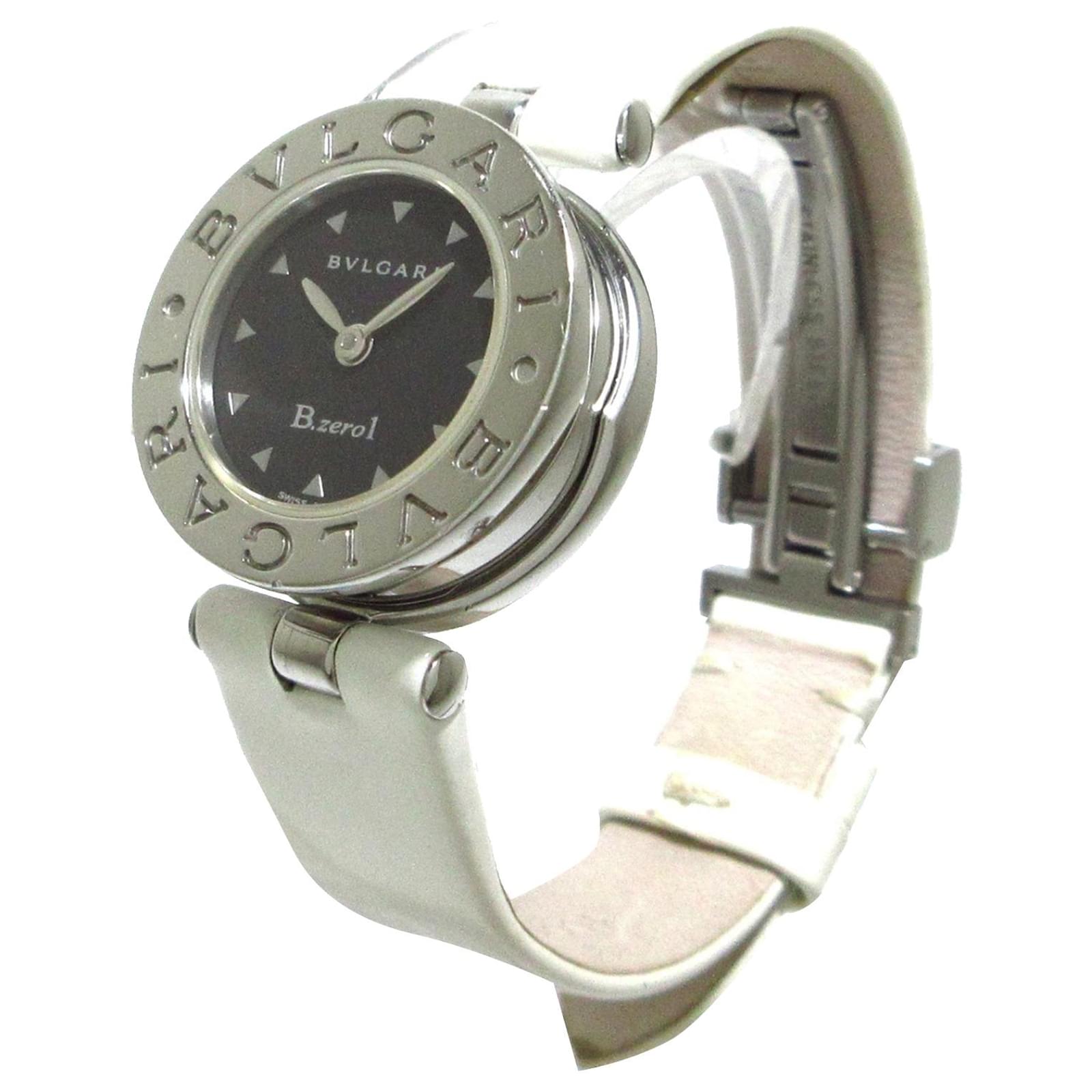 Bulgari Bvlgari Silver B-Zero 1 orologio Nero Argento Acciaio Metallo  ref.411458 - Joli Closet