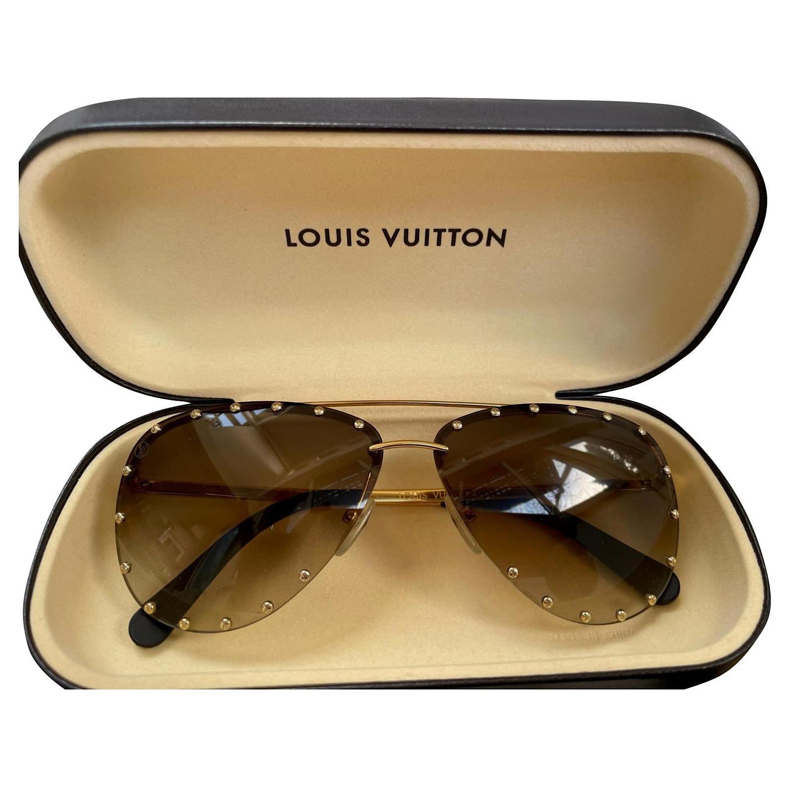 Lunettes masque Louis Vuitton Marron en Autre - 27824591