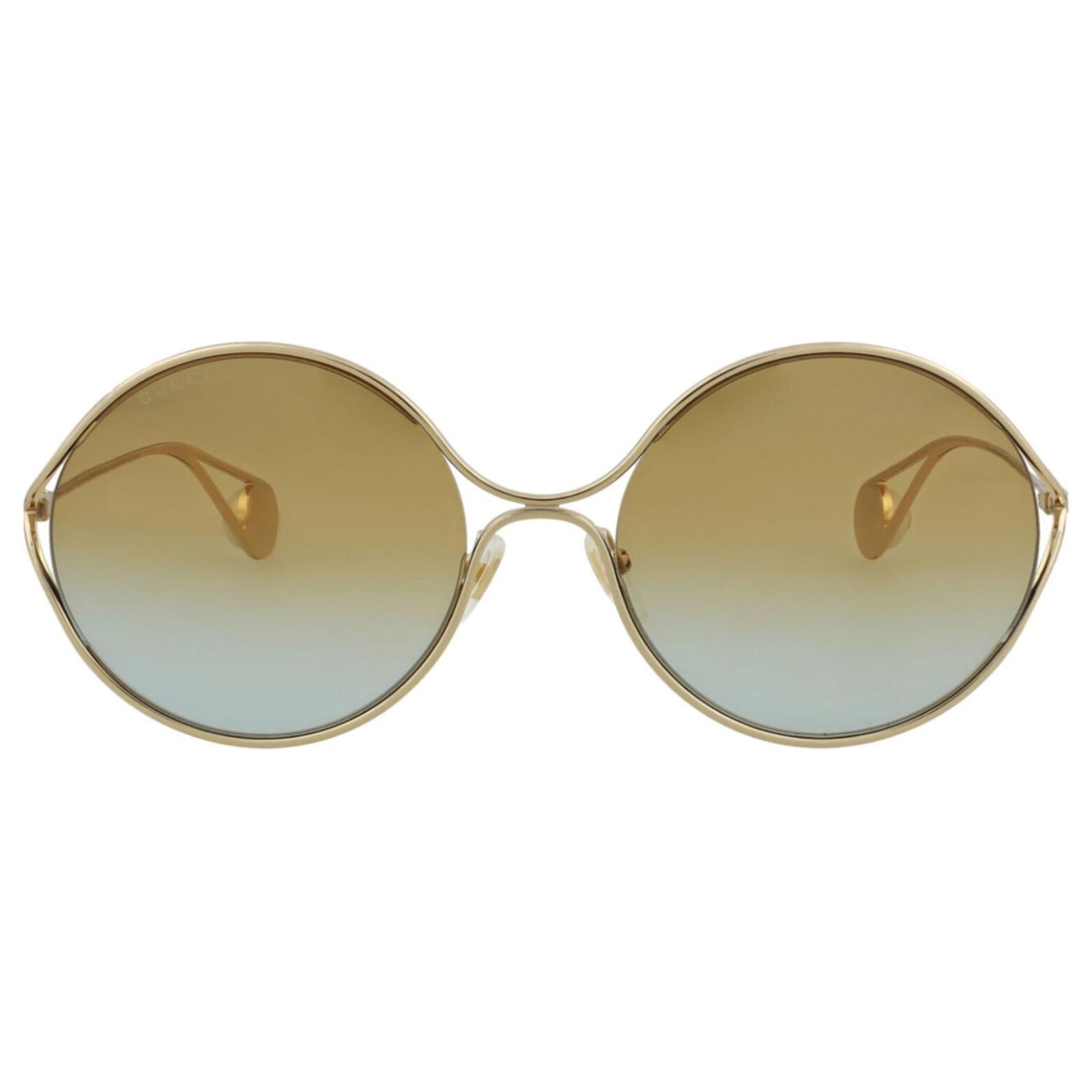 gucci oval sunglasses