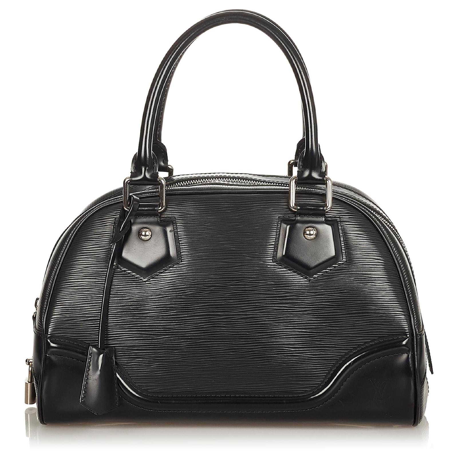 Louis Vuitton Black Epi Bowling Montaigne PM Leather ref.412275 - Joli ...