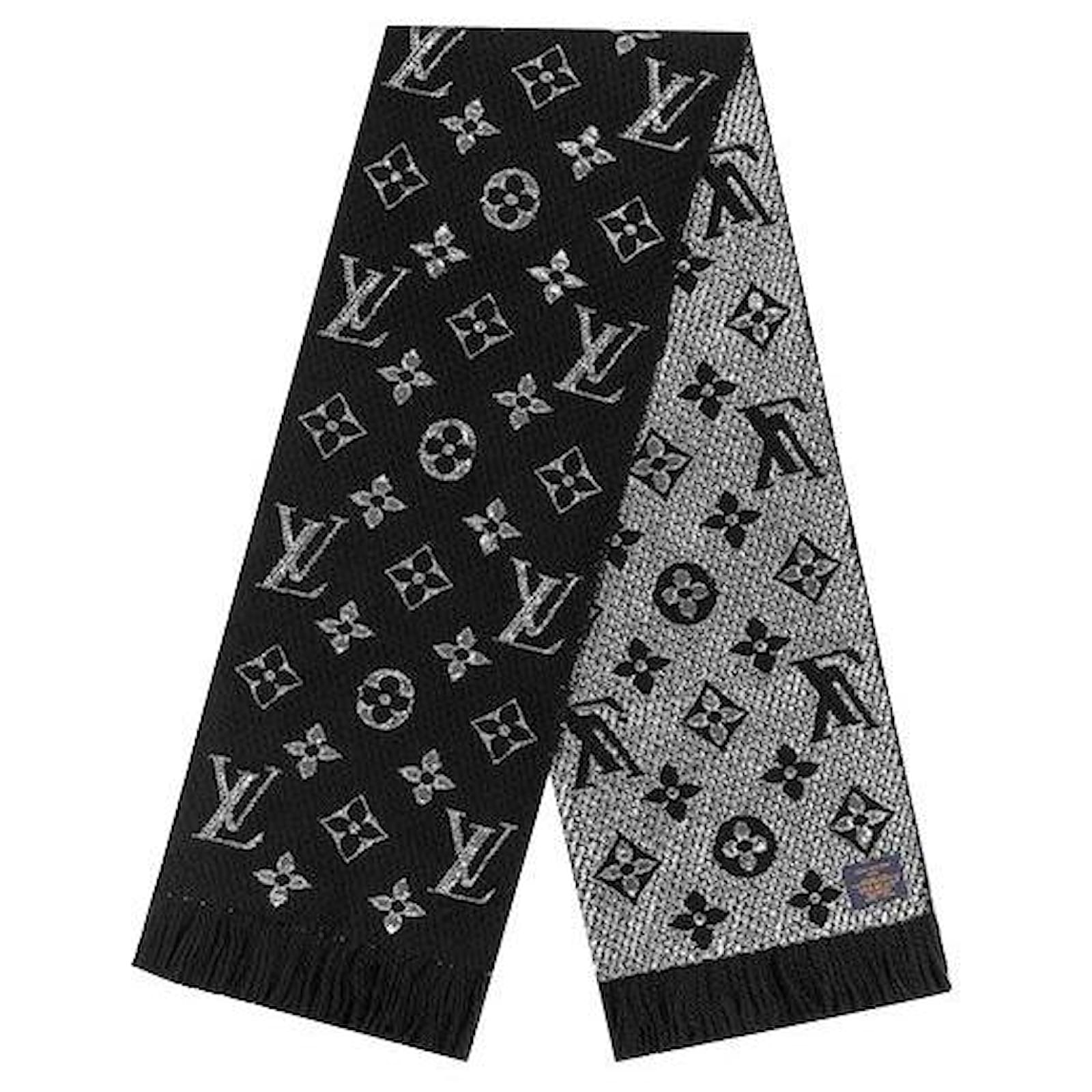 Louis Vuitton LV Logomania scarf new Black Wool ref.412328 - Joli Closet