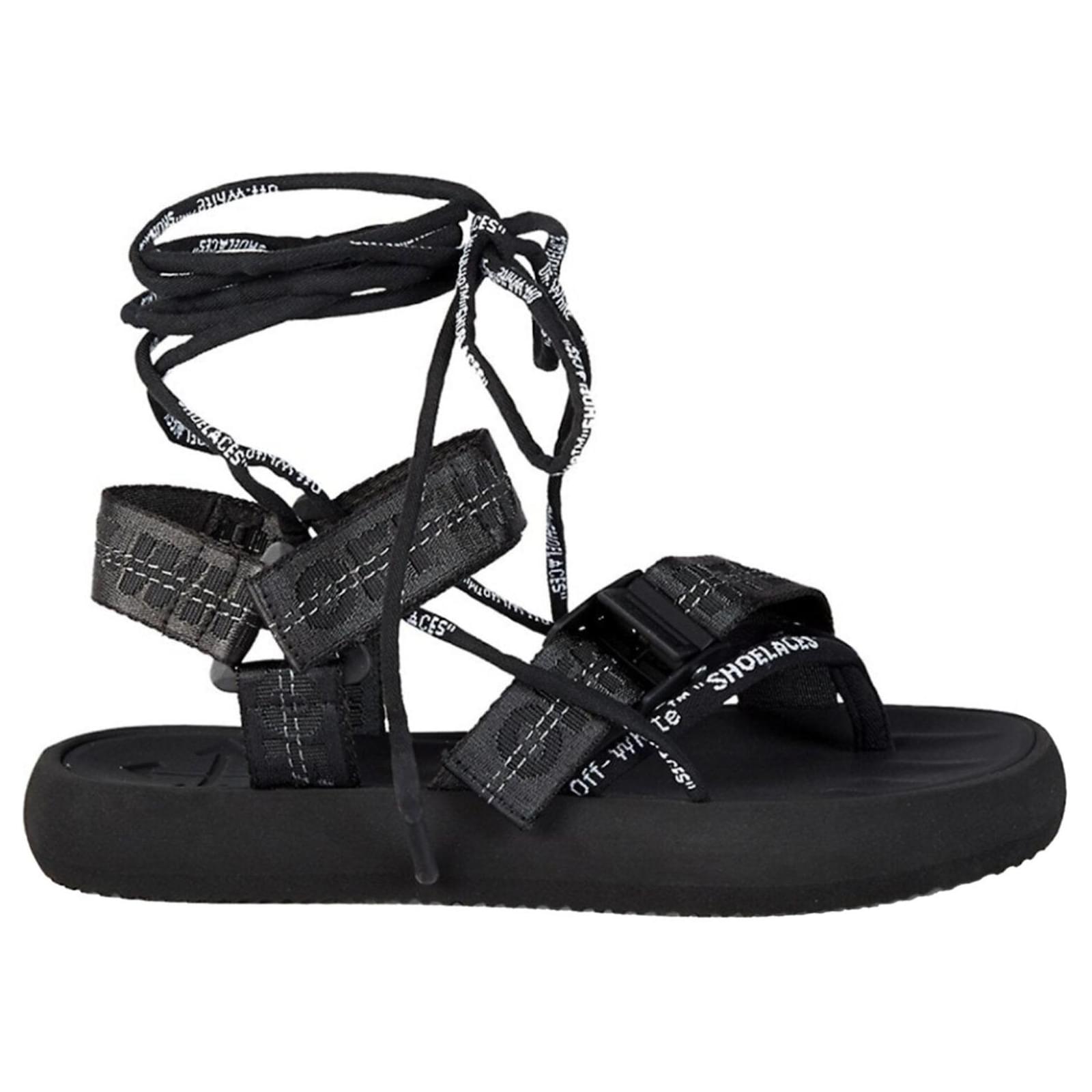 Off White Womens Trek Sport Sandals Black ref.412401 Joli Closet