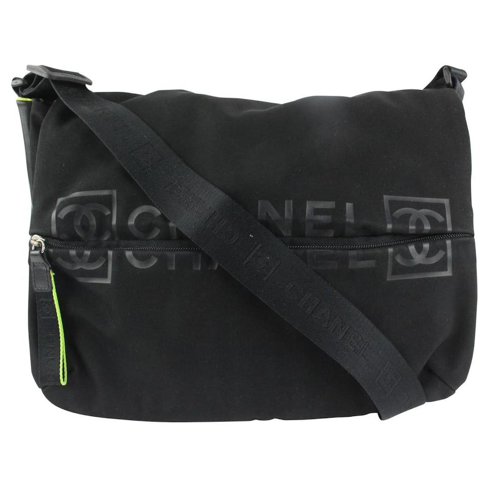 Chanel Black Sports Logo CC Messenger bag  - Joli Closet