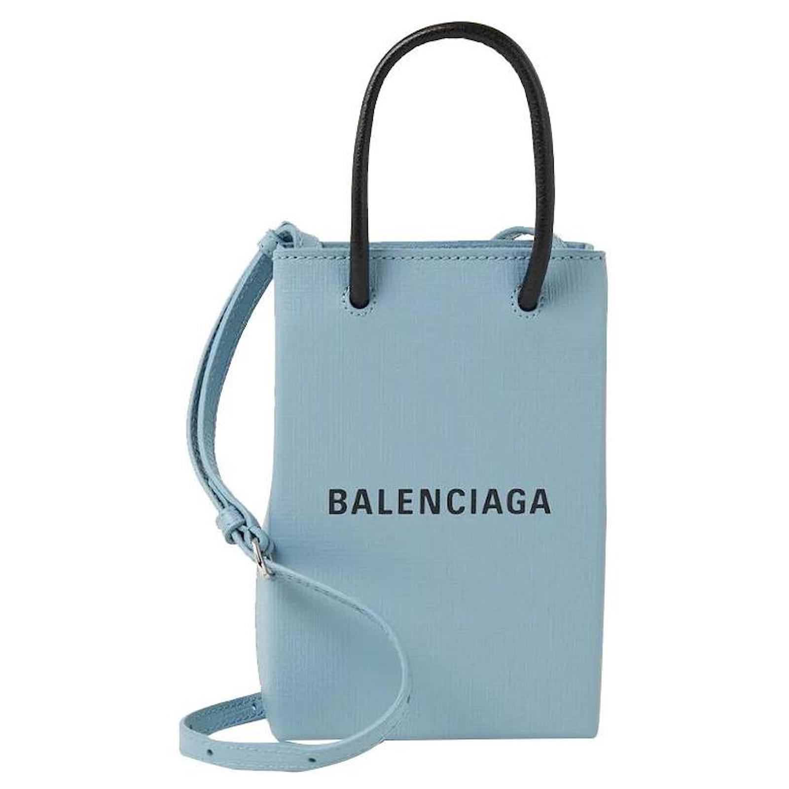 Balenciaga Bolsos de mano Azul Cuero ref.414102 - Joli Closet