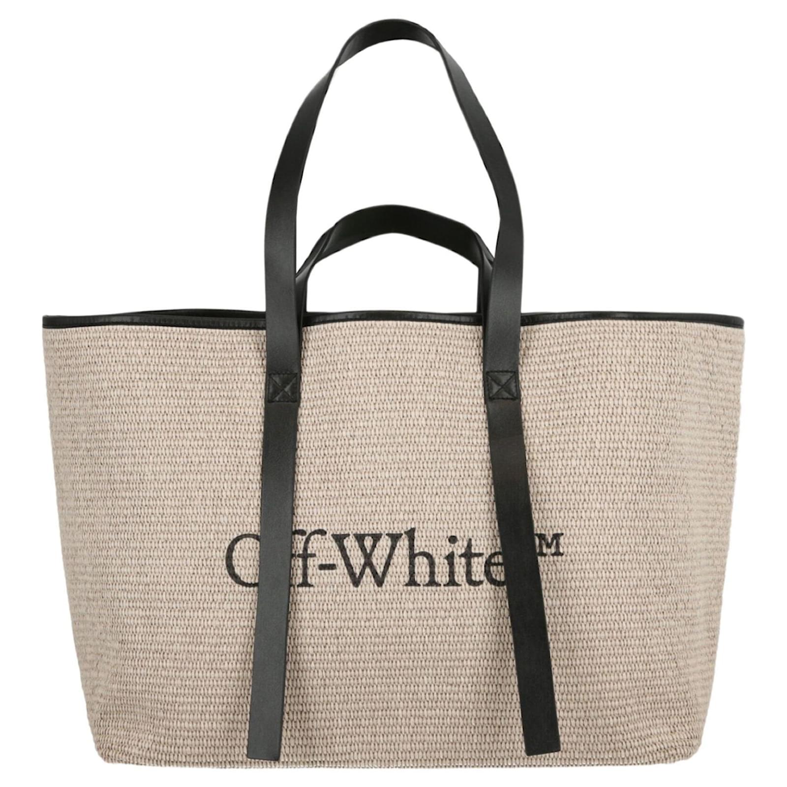 Off White Commercial Tote Bag Beige ref.414417 Joli Closet