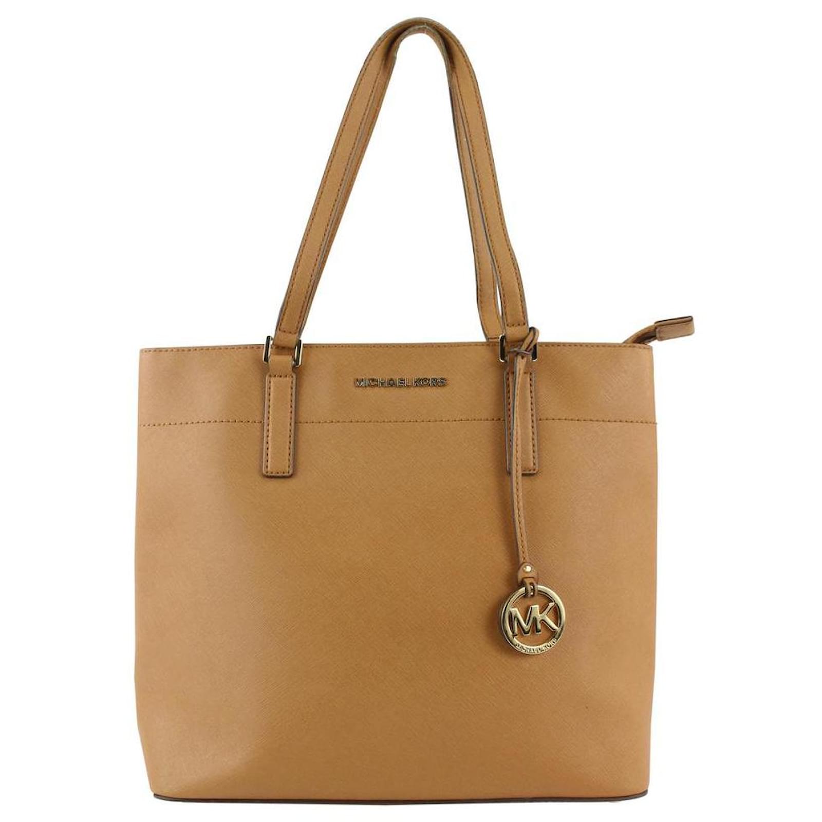 brown leather handbags michael kors