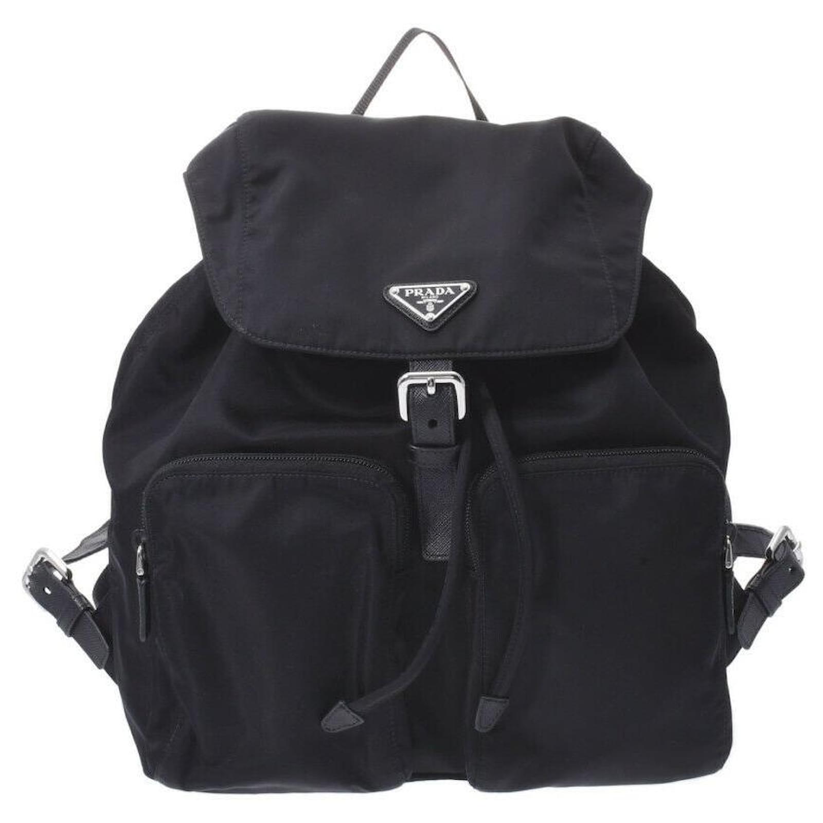Prada backpack Black Synthetic ref.414728 Joli Closet