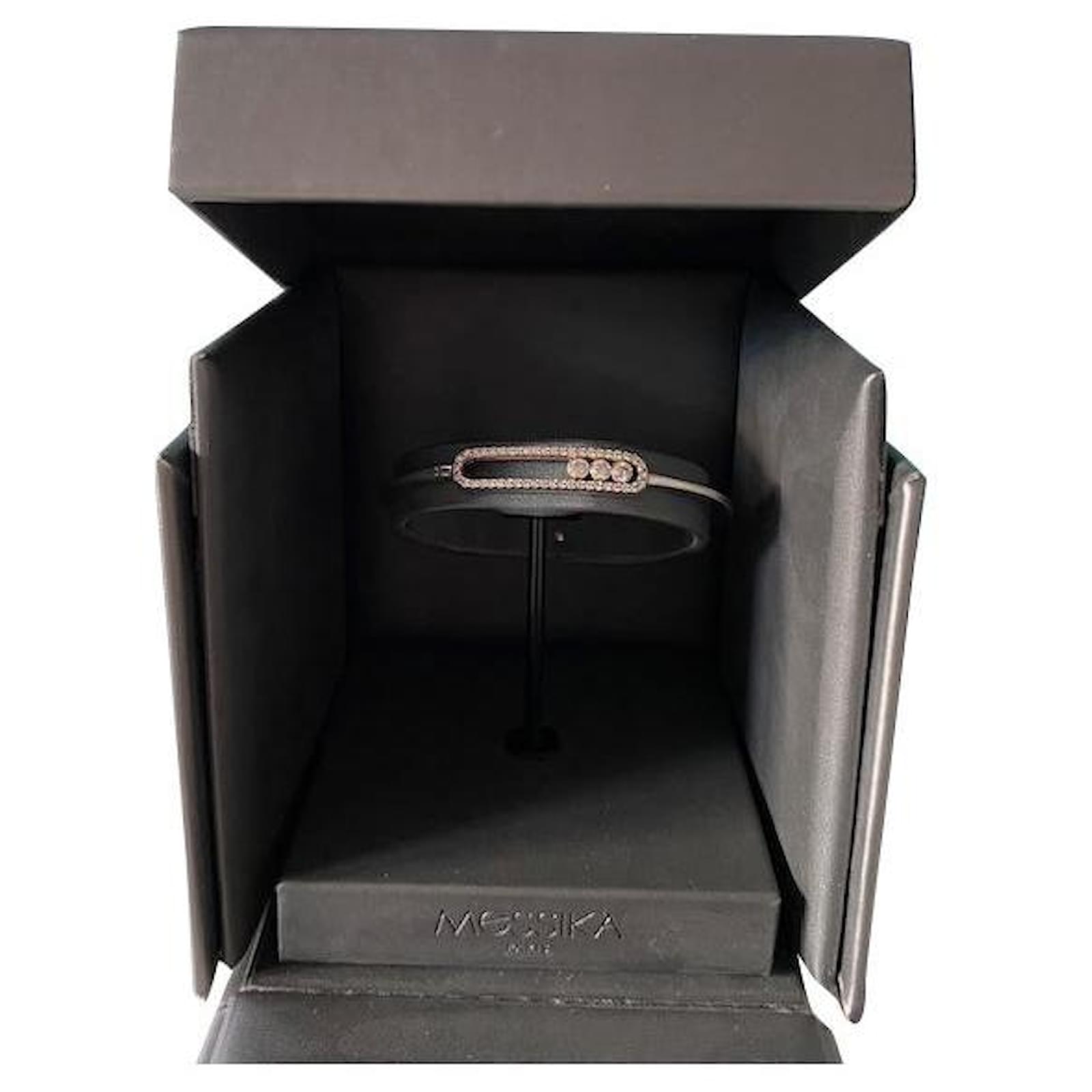 Messika Move Romane 18K White Gold Bangle Diamond Bracelet, Size Small -  ShopStyle