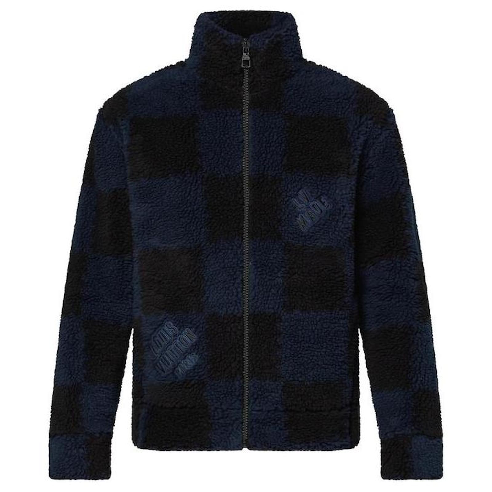 Louis Vuitton Men's S LV x Nigo Jacquared Damier Fleece Blouson Zip Jacket  ref.415185 - Joli Closet