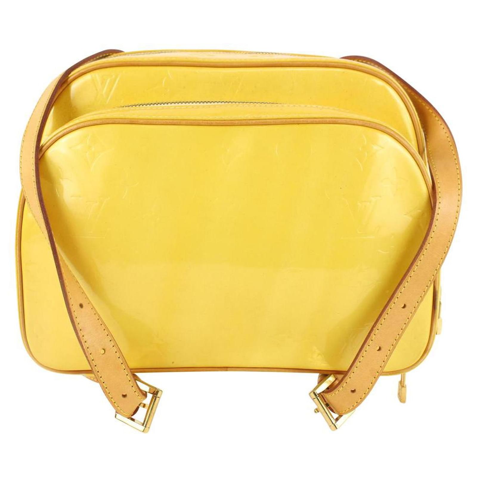 Louis Vuitton Yellow Monogram Vernis Murray Mini Backpack 11LV1103