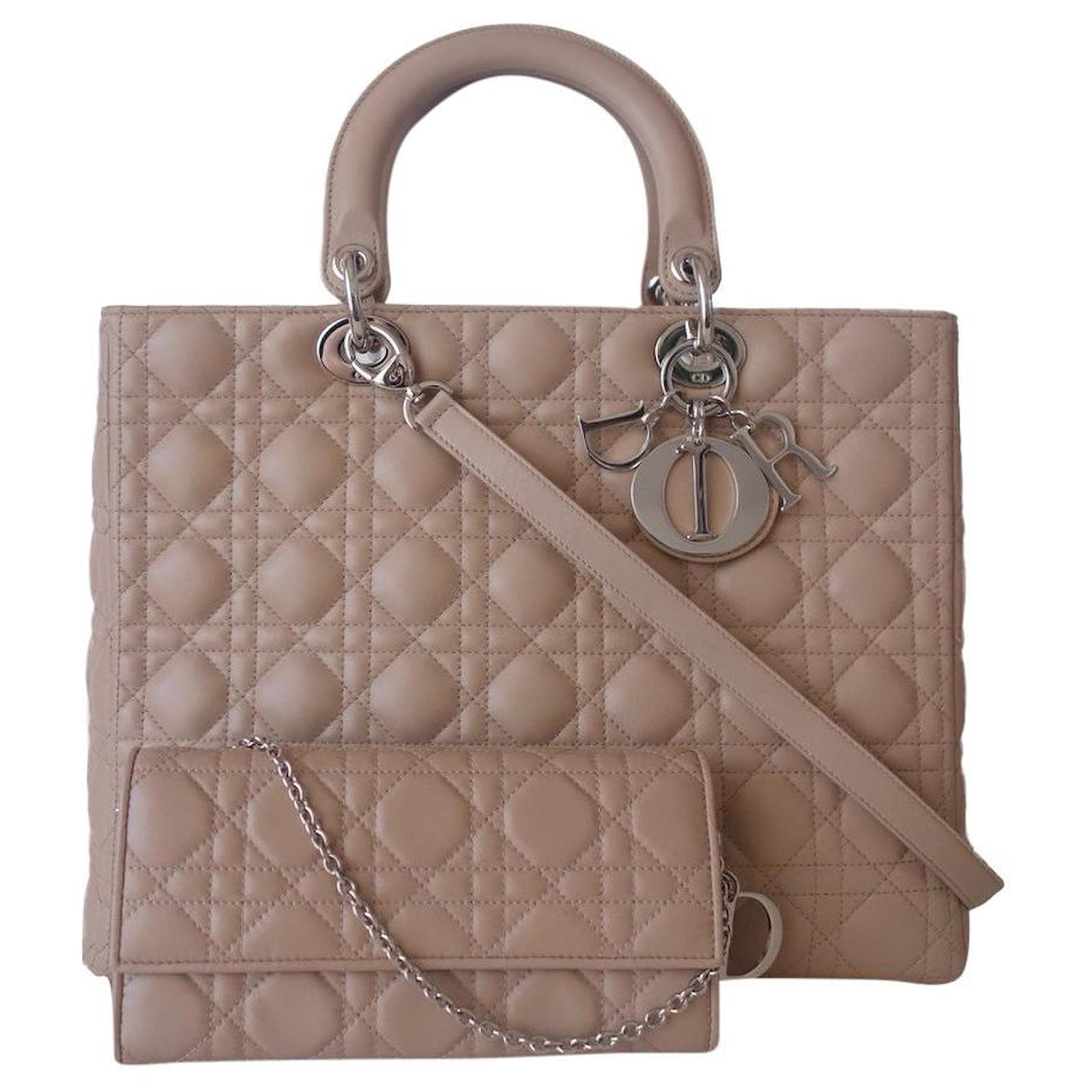 lady dior bolsa beige