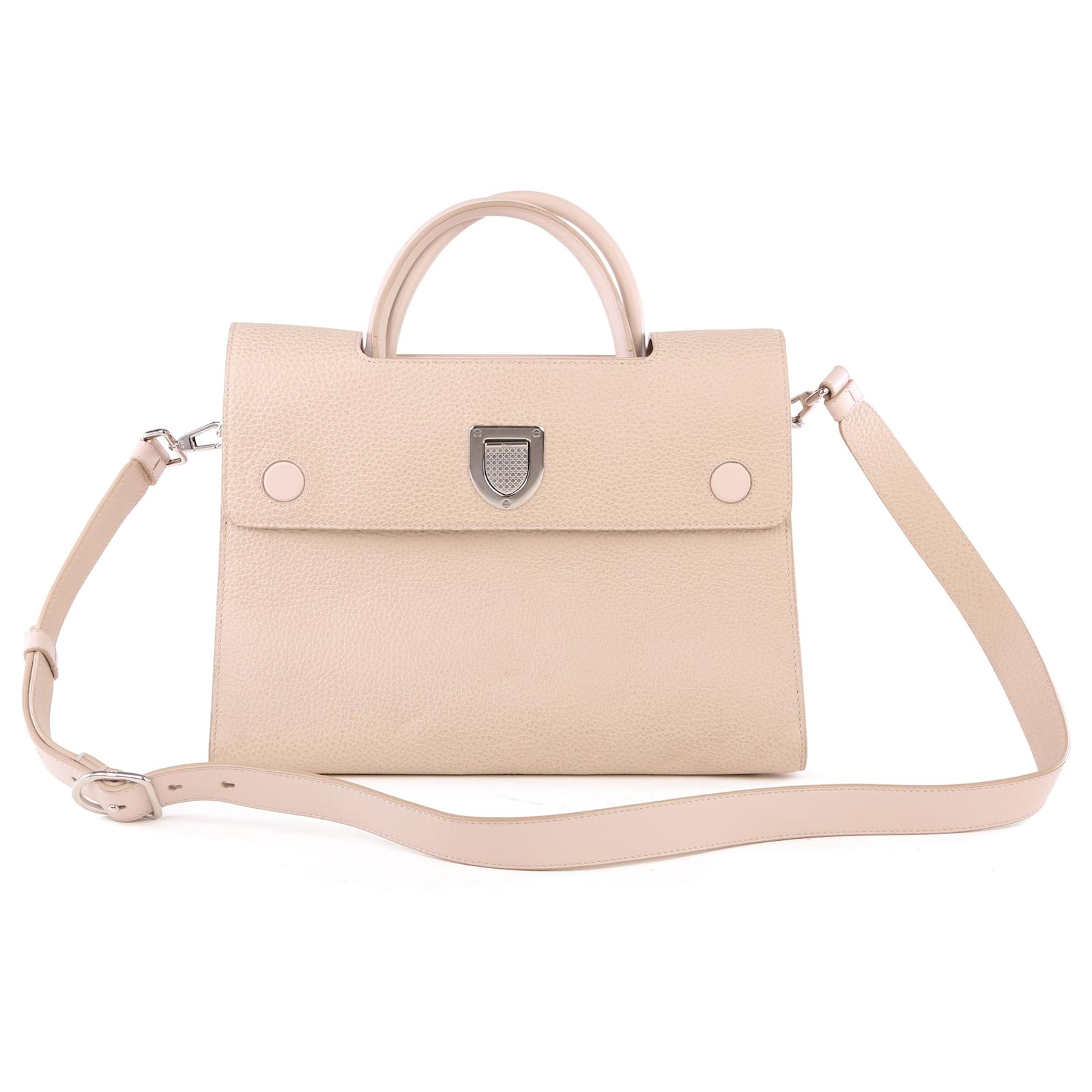 Christian Dior Baby Pink Pebbled Leather Medium Diorever Tote Bag  ref.415591 - Joli Closet