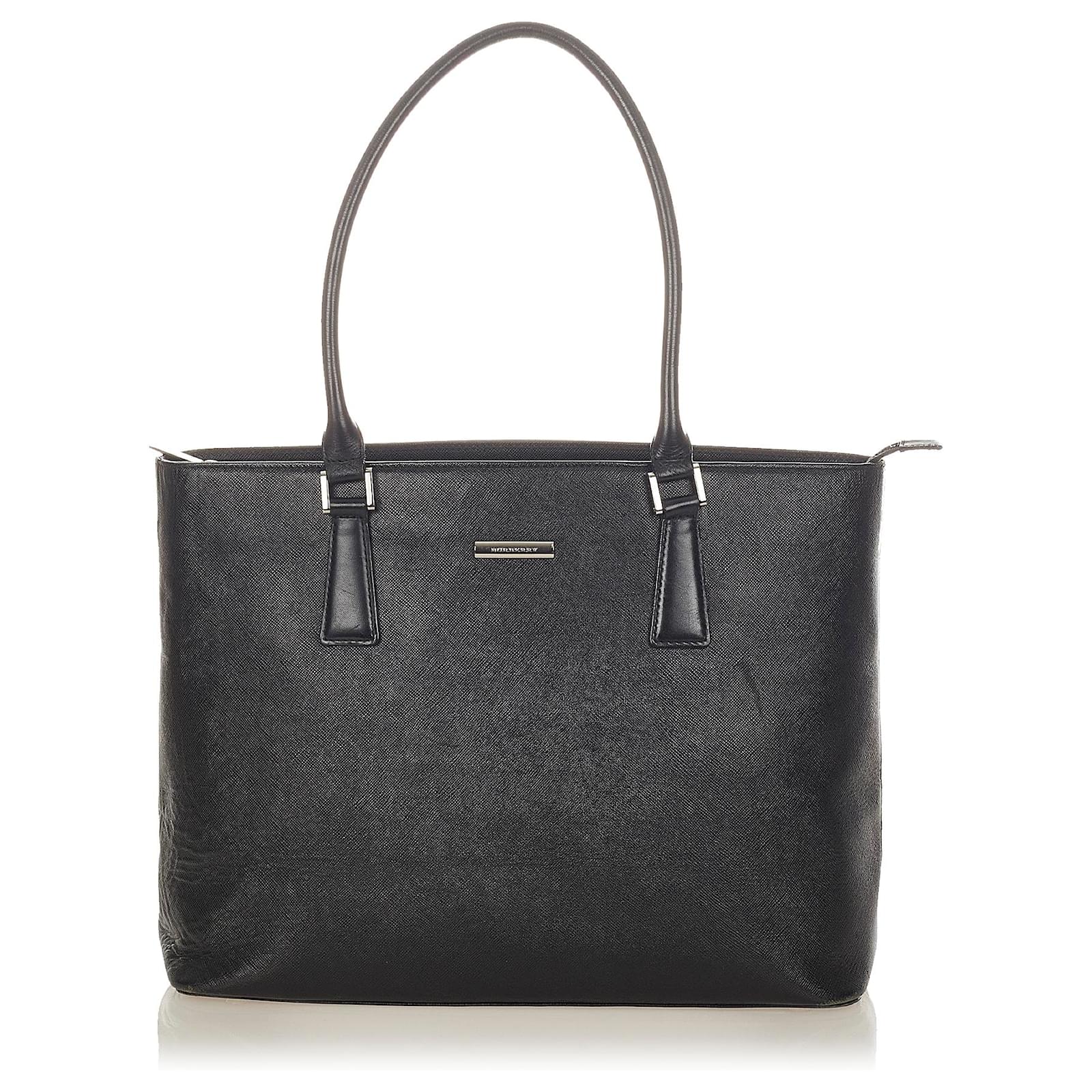 Borsa a tracolla in pelle nera Burberry Nero Vitello simile a un vitello  ref.415724 - Joli Closet
