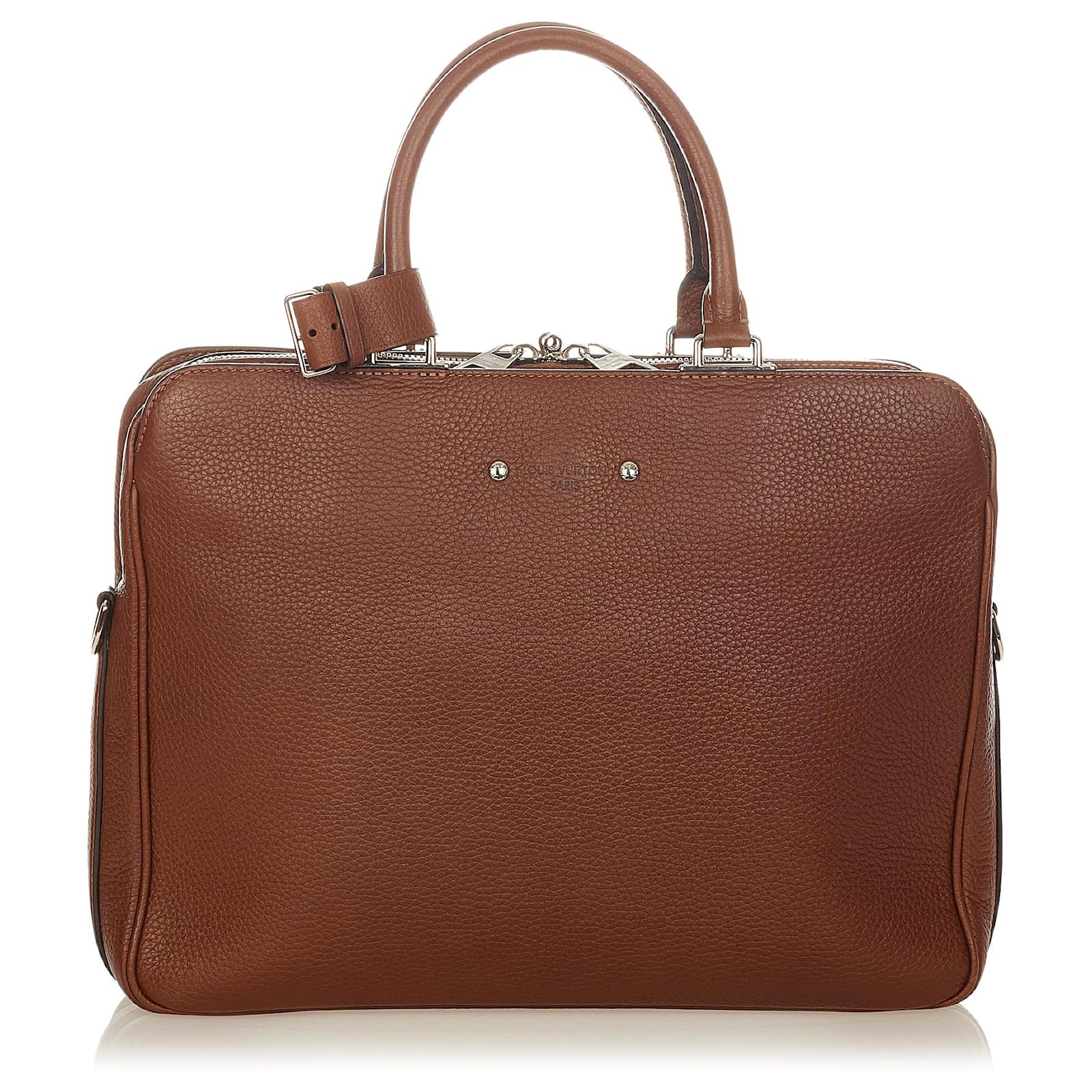 Louis Vuitton Brown Taurillon Armand Business Bag Dark brown Leather  Pony-style calfskin ref.415759 - Joli Closet