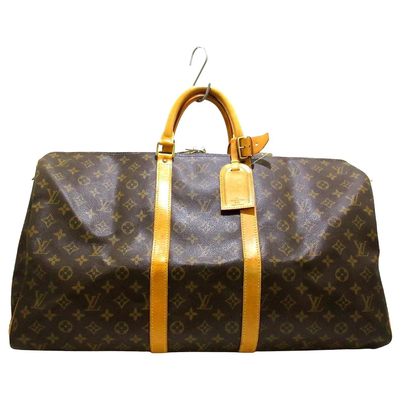 Louis Vuitton Keepall 55 Brown Cloth ref.416104 - Joli Closet