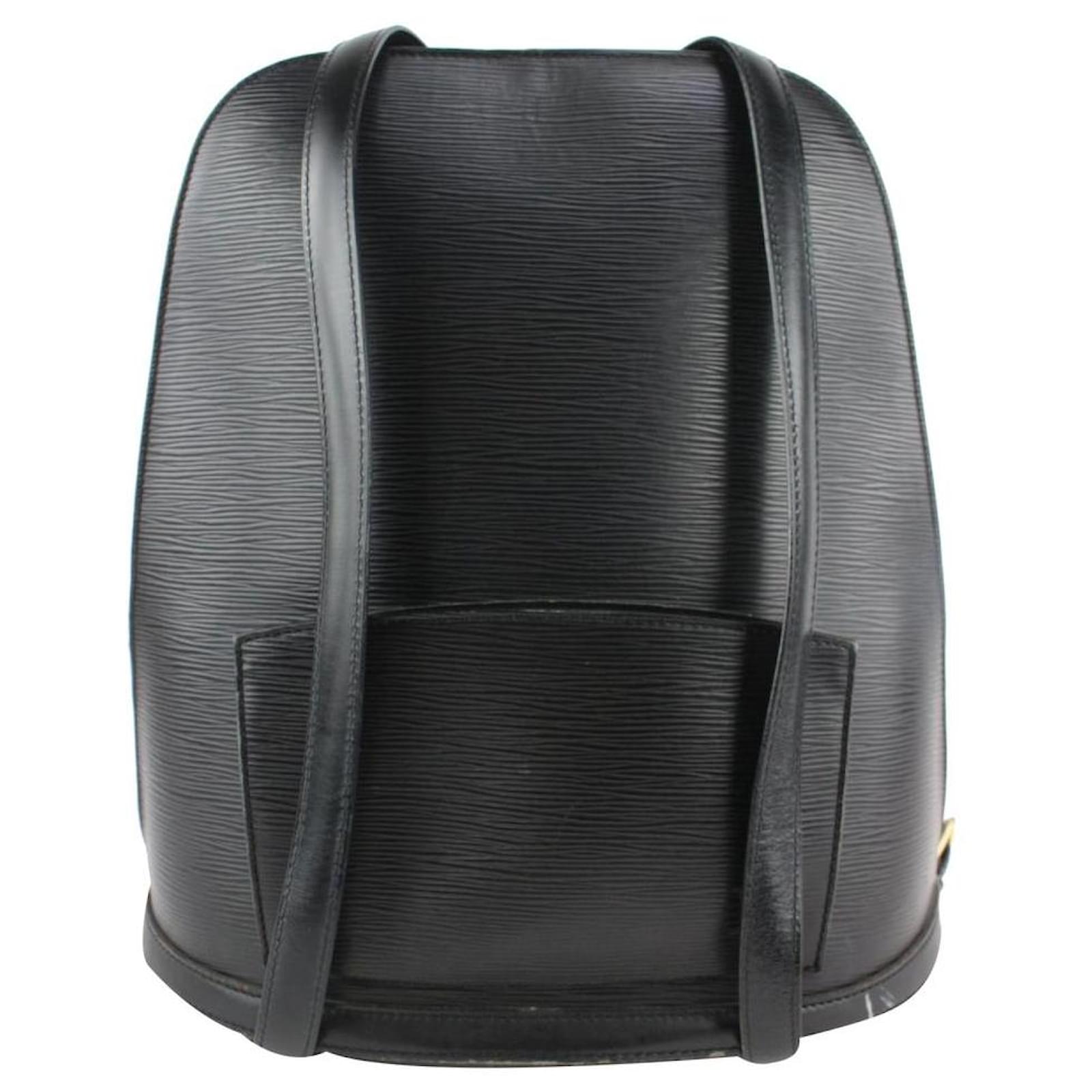 Louis Vuitton Black Epi Leather Noir Sac a Dos Sling Bag with