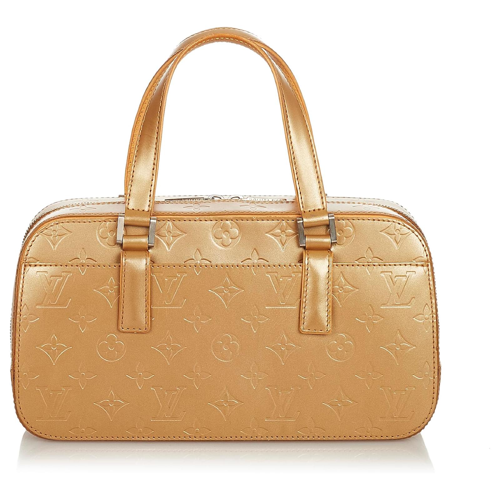 Louis Vuitton Gold Monogram Glace Shelton Golden Leather Pony