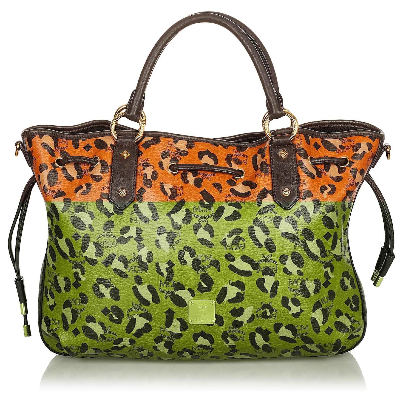 mcm leopard bag