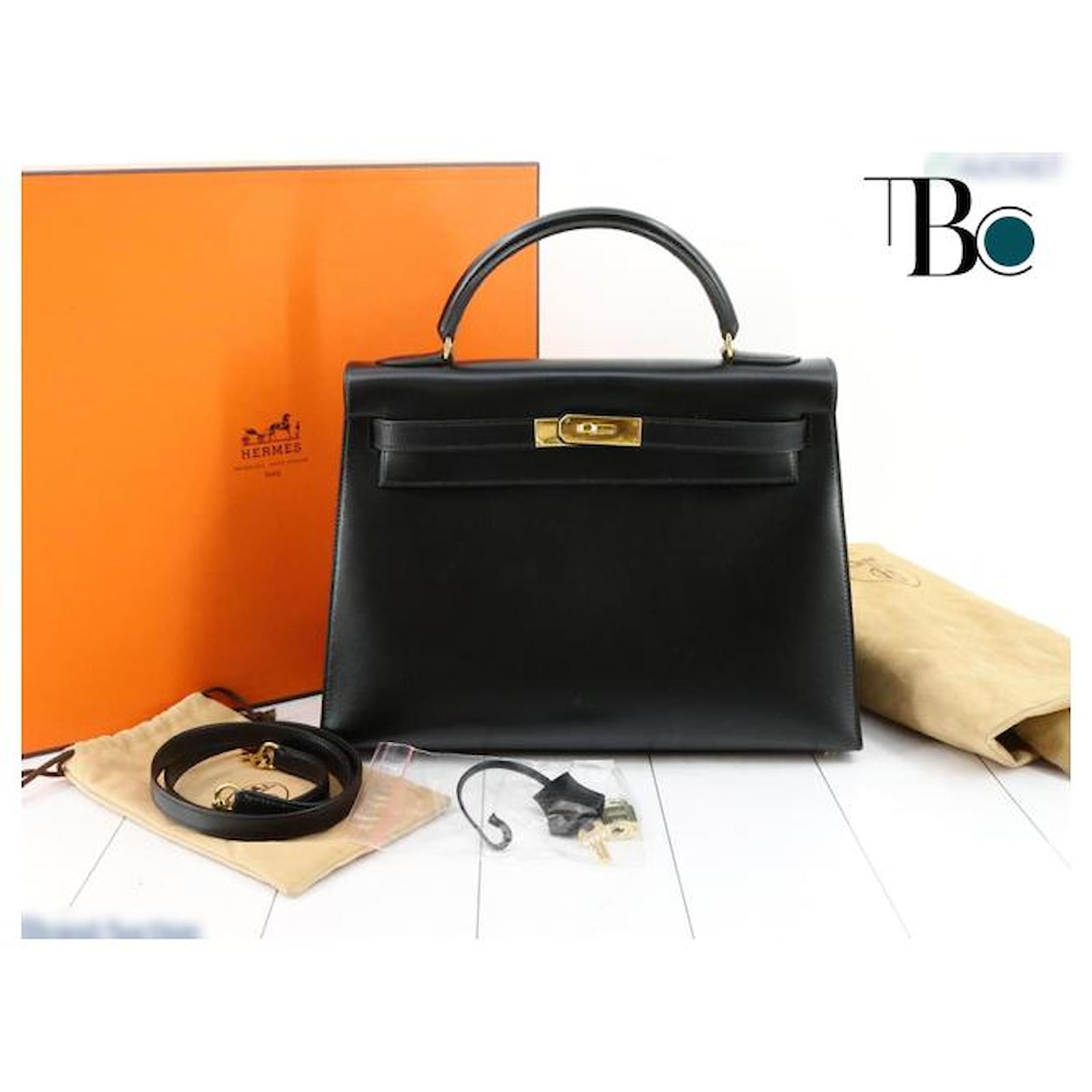 Hermès hermes kelly Black Leather ref.418572 - Joli Closet