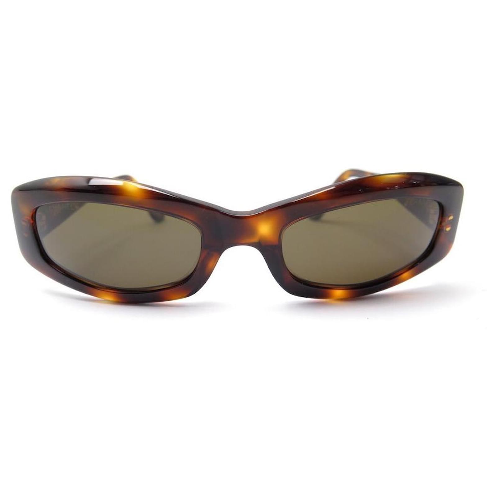 Chanel sunglasses 5014 TURTLE SHELL MATTRESS SUNGLASSES CASE Brown Resin  ref.418823 - Joli Closet