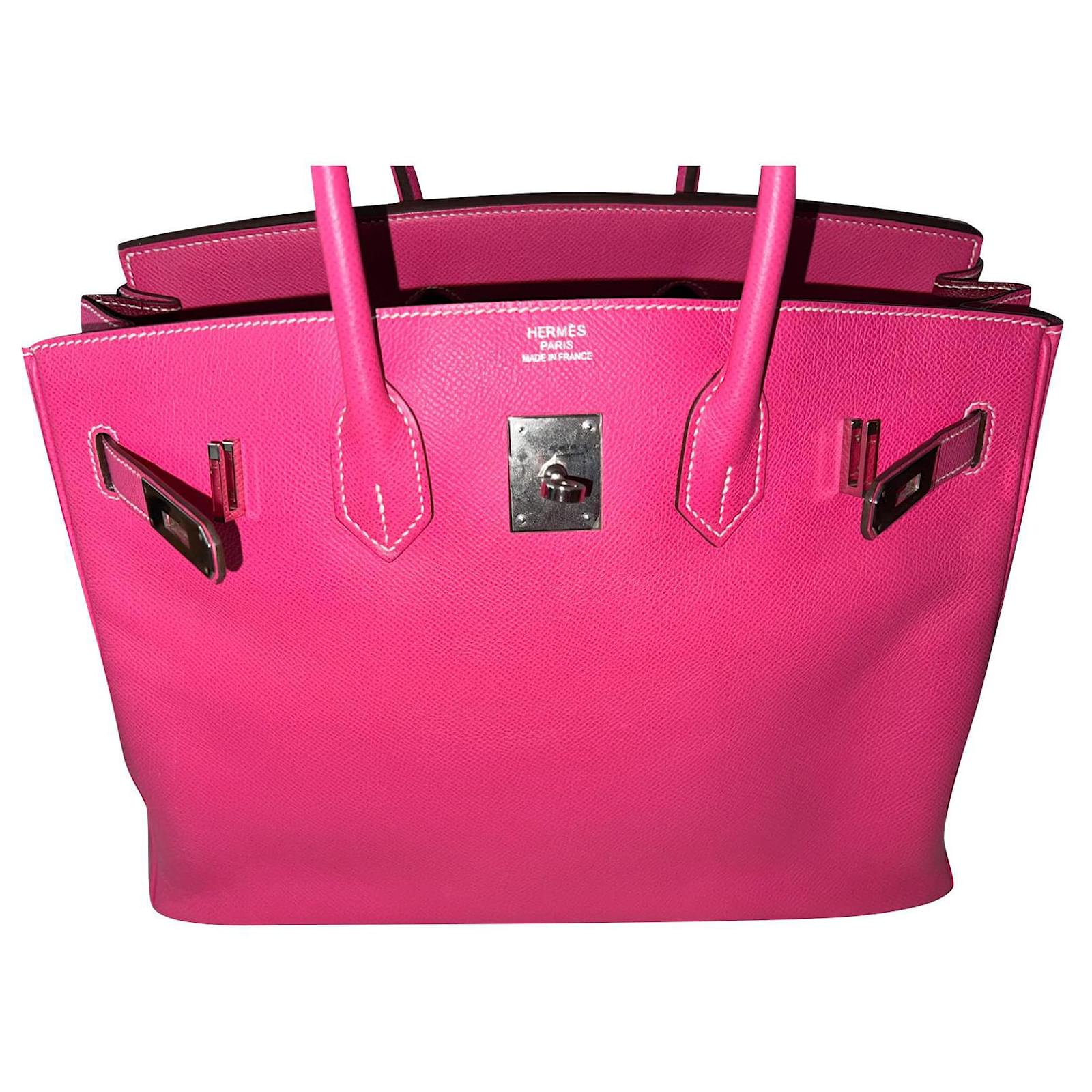 Hermès Hermes Birkin bag 35 Epsom Rose Tyrien Pink Leather ref.569473 -  Joli Closet