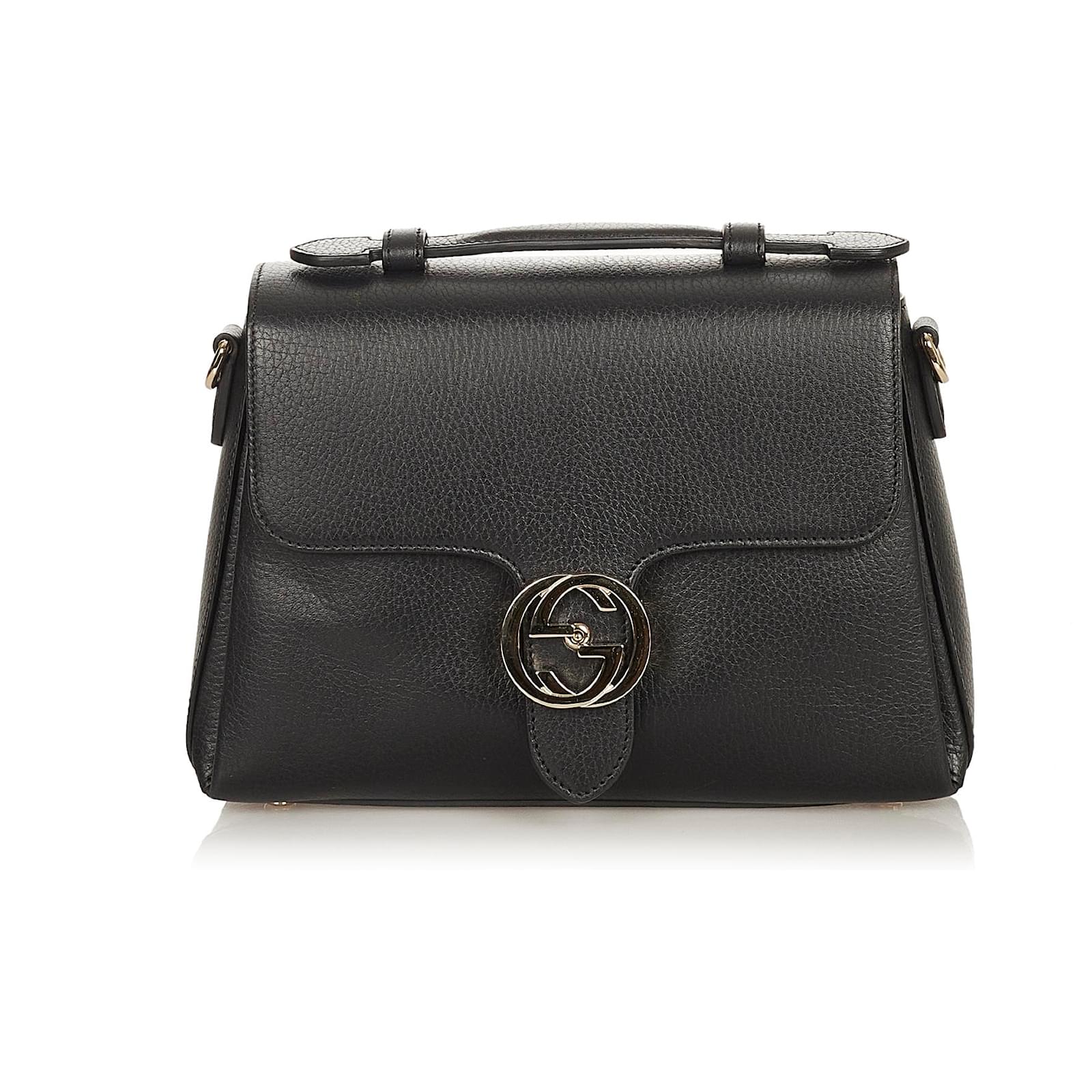 gucci dollar calfskin interlocking g shoulder bolsa