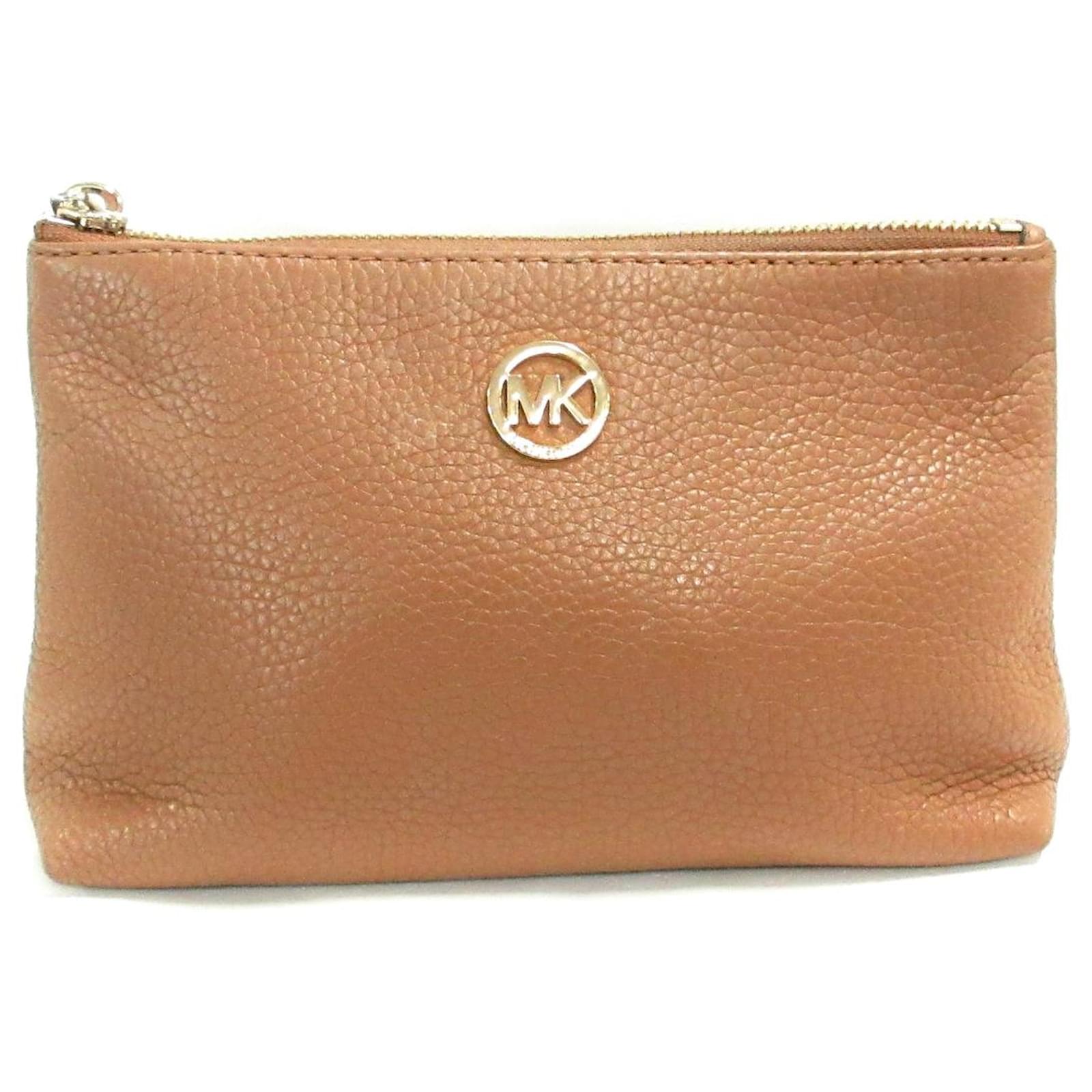 Michael kors cheap clutch braun