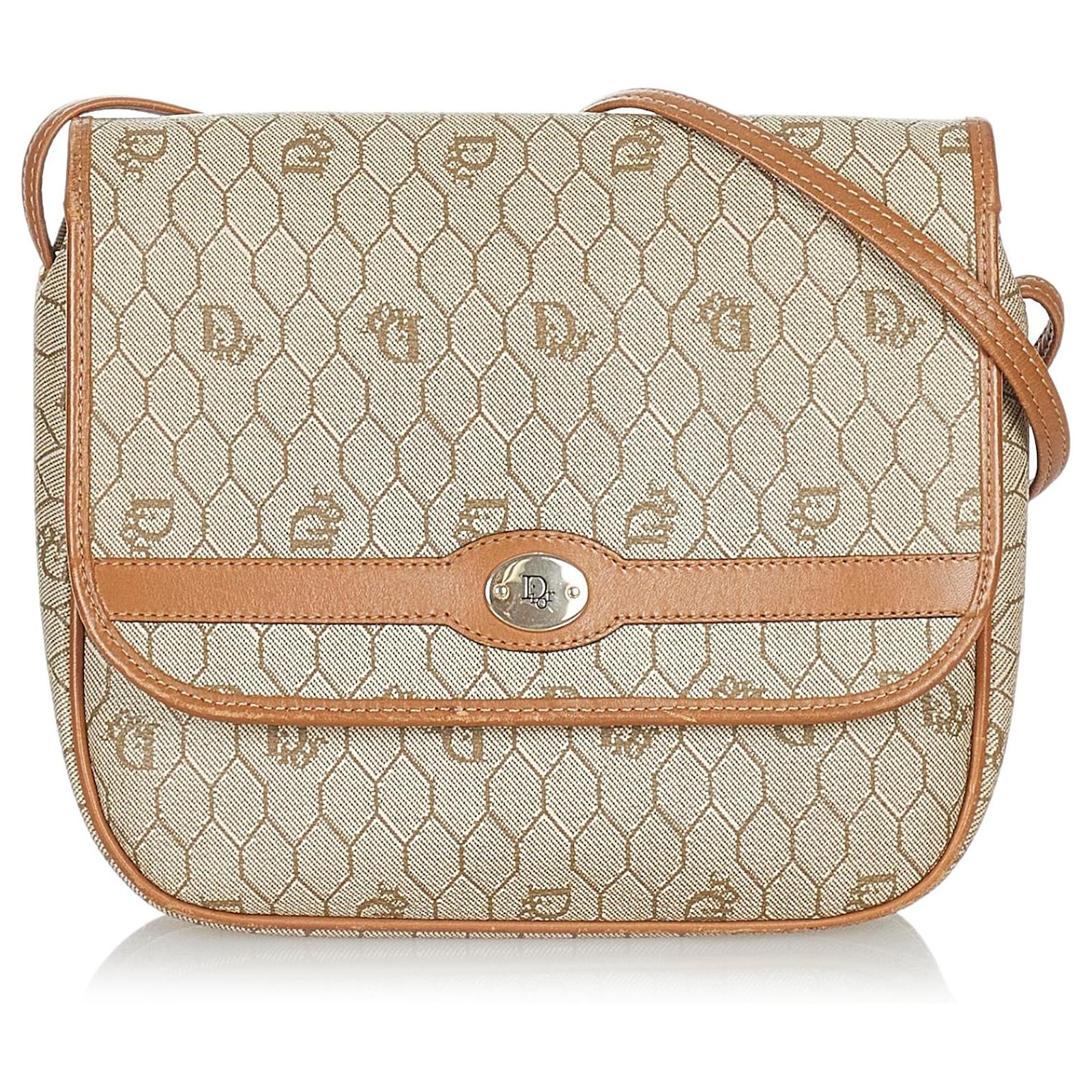 Christian Dior Vintage - Honeycomb Coated Canvas Crossbody