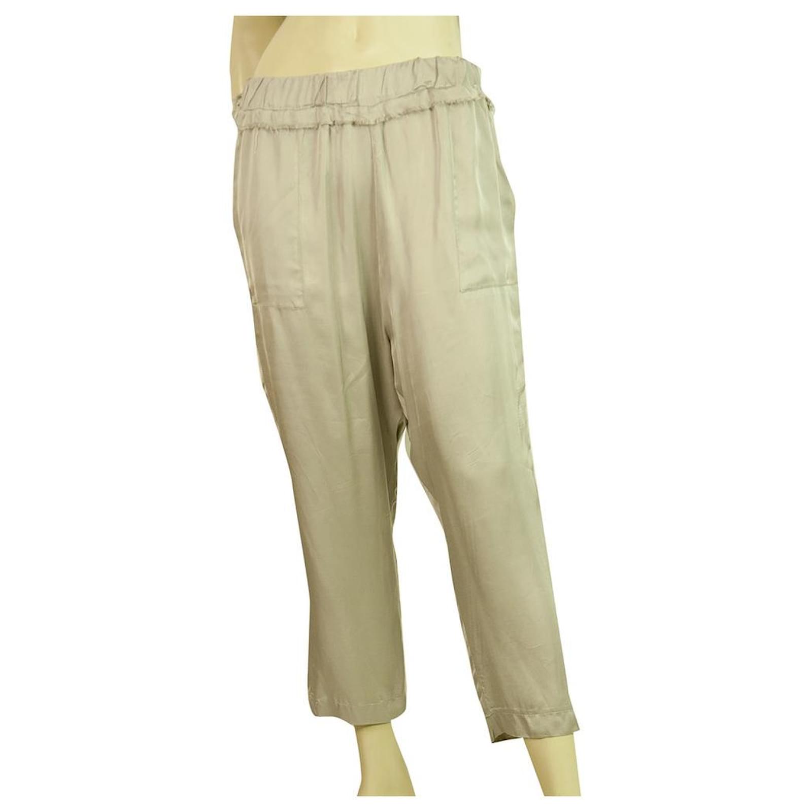 Viscose elasticatedwaist trousers with gold details  EMPORIO ARMANI Man