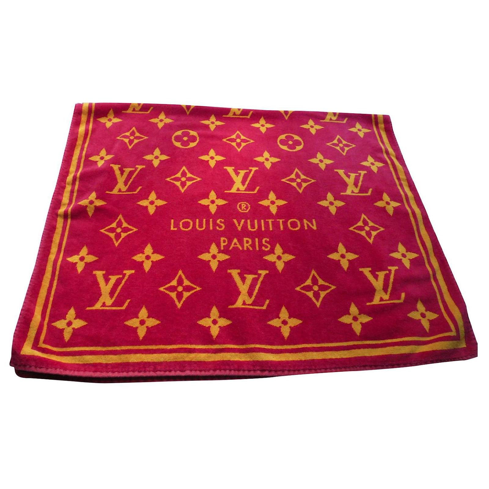 Louis Vuitton LV beach towel escale Pink Cotton ref204256  Joli Closet
