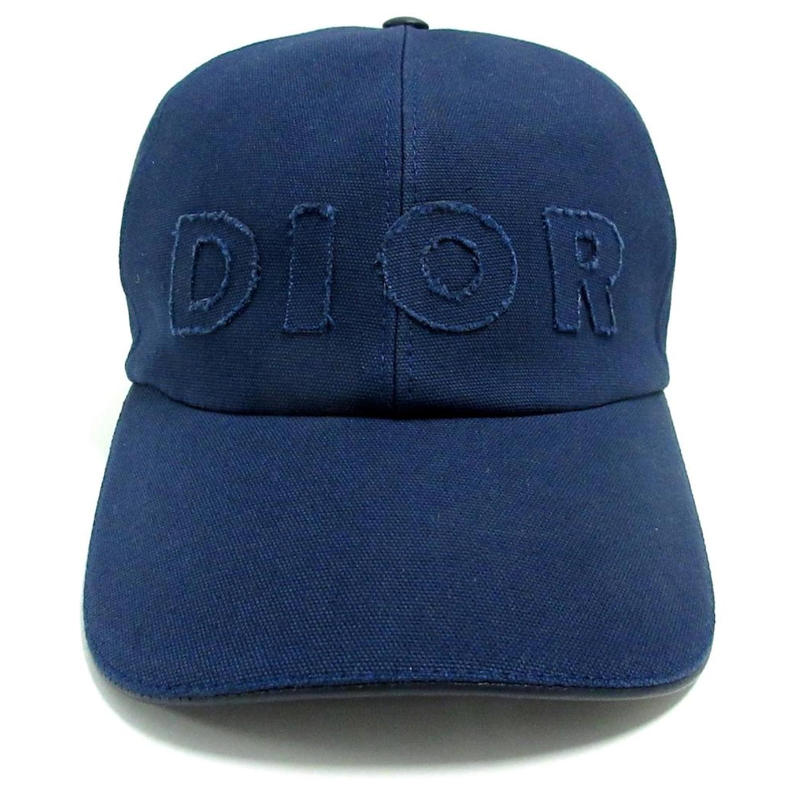 Christian Louboutin Hat Navy blue Cotton ref.420219 Joli Closet