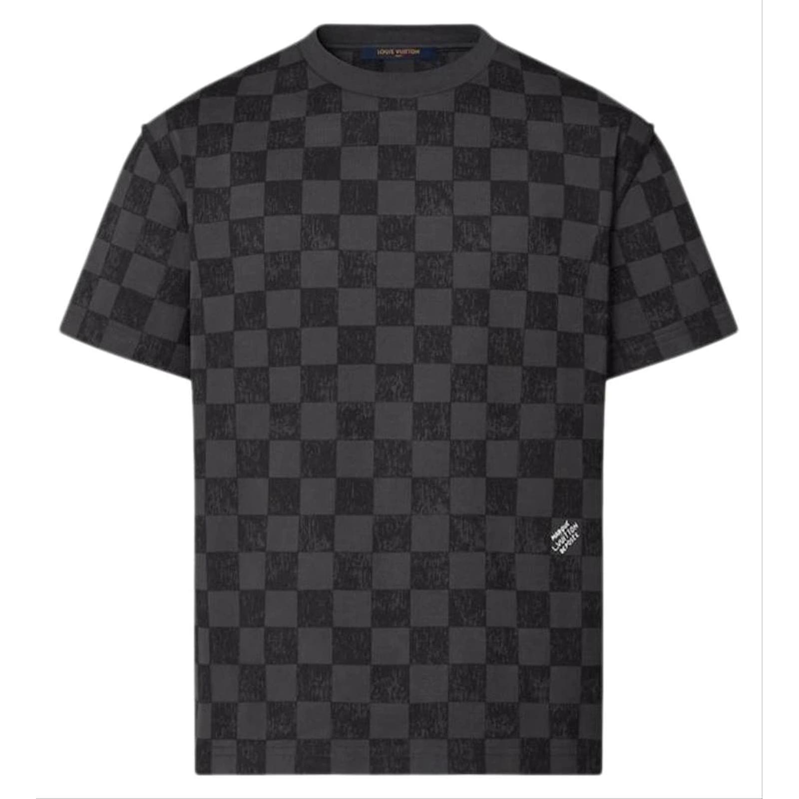 Louis Vuitton 2021 Virgil Abloh Men's XL Damier Graphite T-Shirt 3LV1113  ref.420791 - Joli Closet
