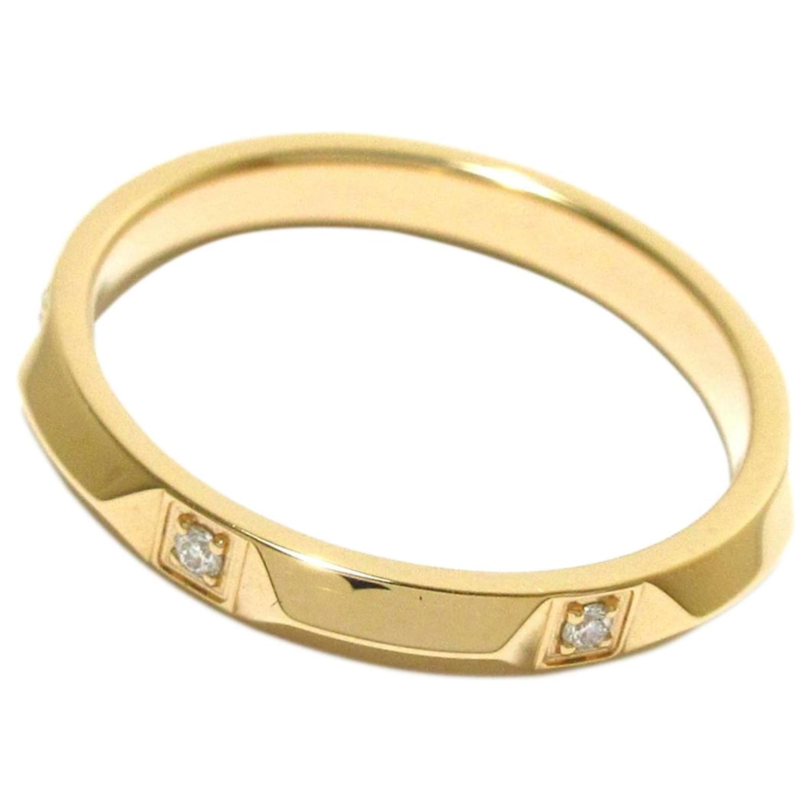 Kruiden Vooroordeel achterstalligheid Tiffany & Co Tiffany Gold 18K Tiffany True Band Ring Golden Metal Diamond  ref.421506 - Joli Closet