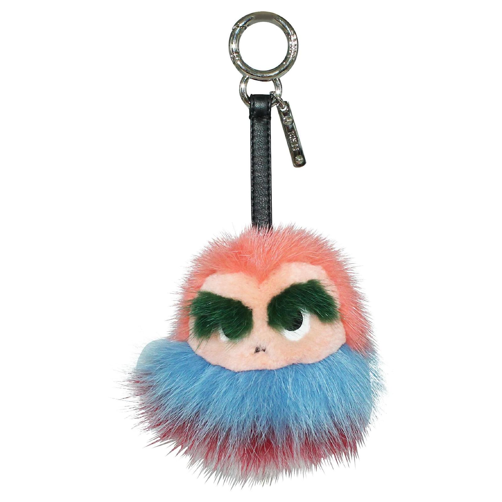 Fendi Mink Fox Fur Kid Monster Bag Bug Charm ref.421834 - Joli Closet