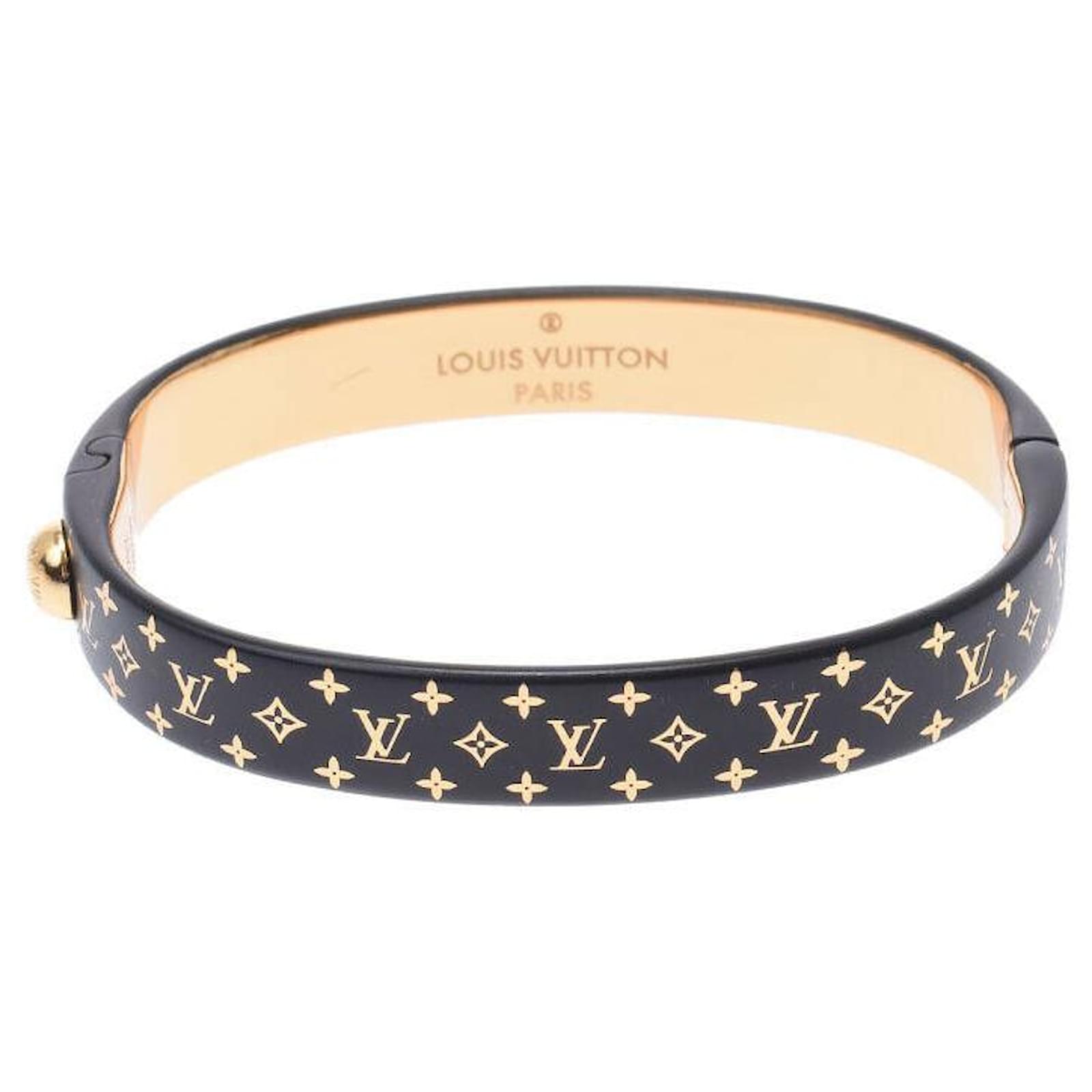 Louis Vuitton bracelet Black Gold-plated ref.421976 - Joli Closet