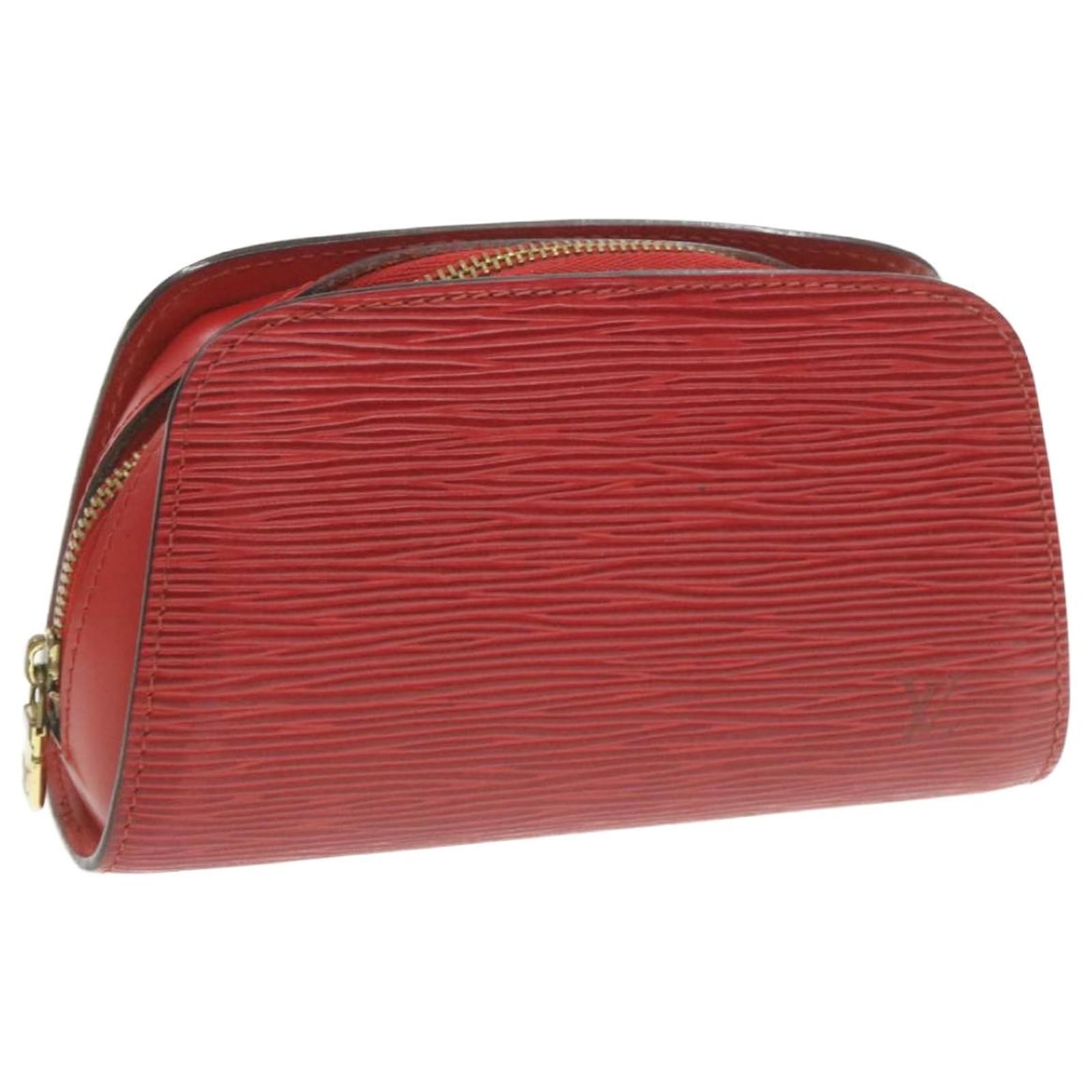 LOUIS VUITTON Epi Dauphine PM Cosmetic Pouch Red M48447 Auth th817 Leather  ref.422117 - Joli Closet