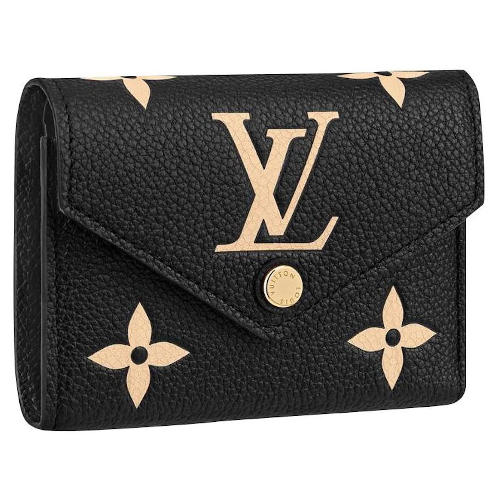 Louis Vuitton Cartera LV Victorine nuevo Negro Cuero ref.422209 -