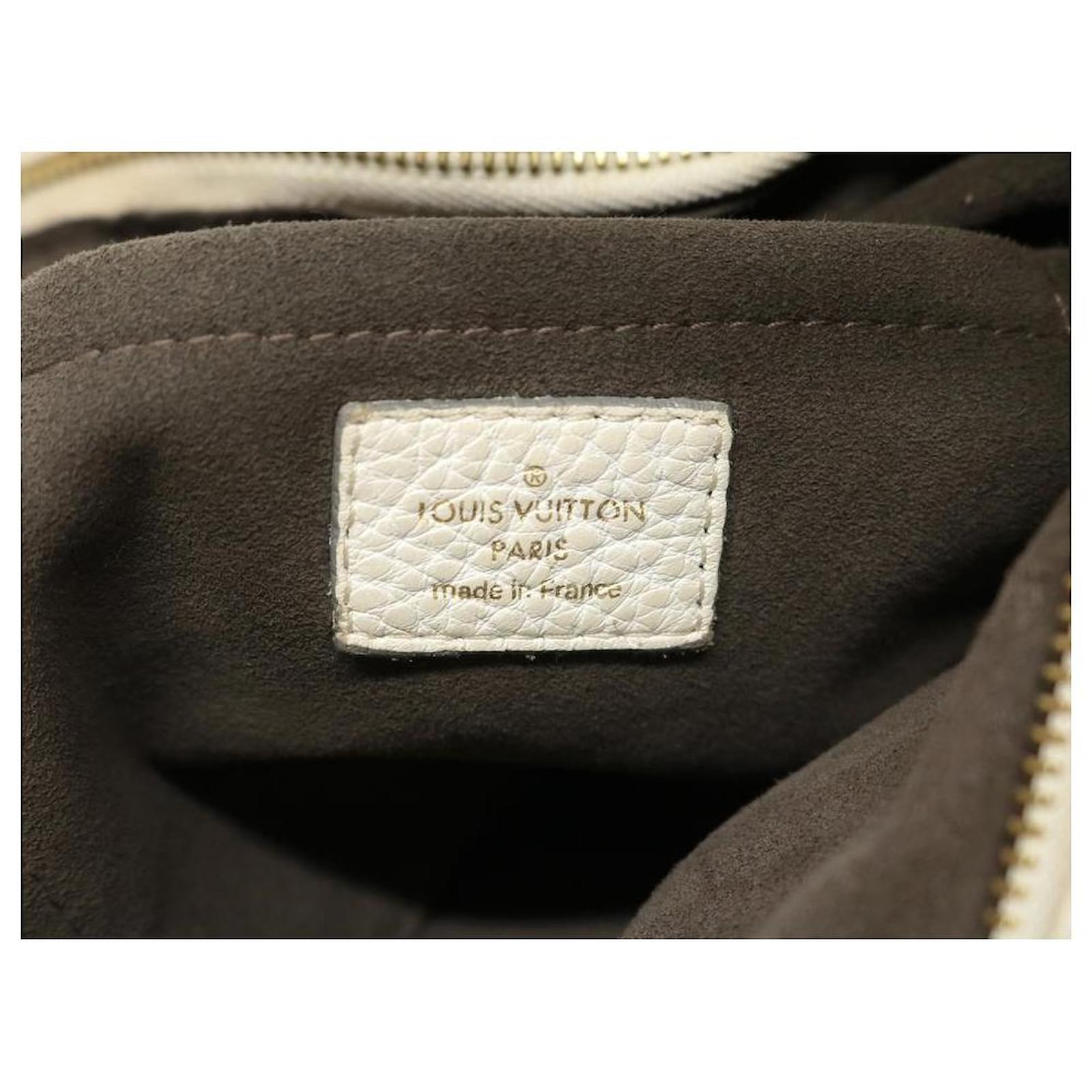 LOUIS VUITTON White Monogram Mahina Leather Solar Hobo Bag - ShopperBoard