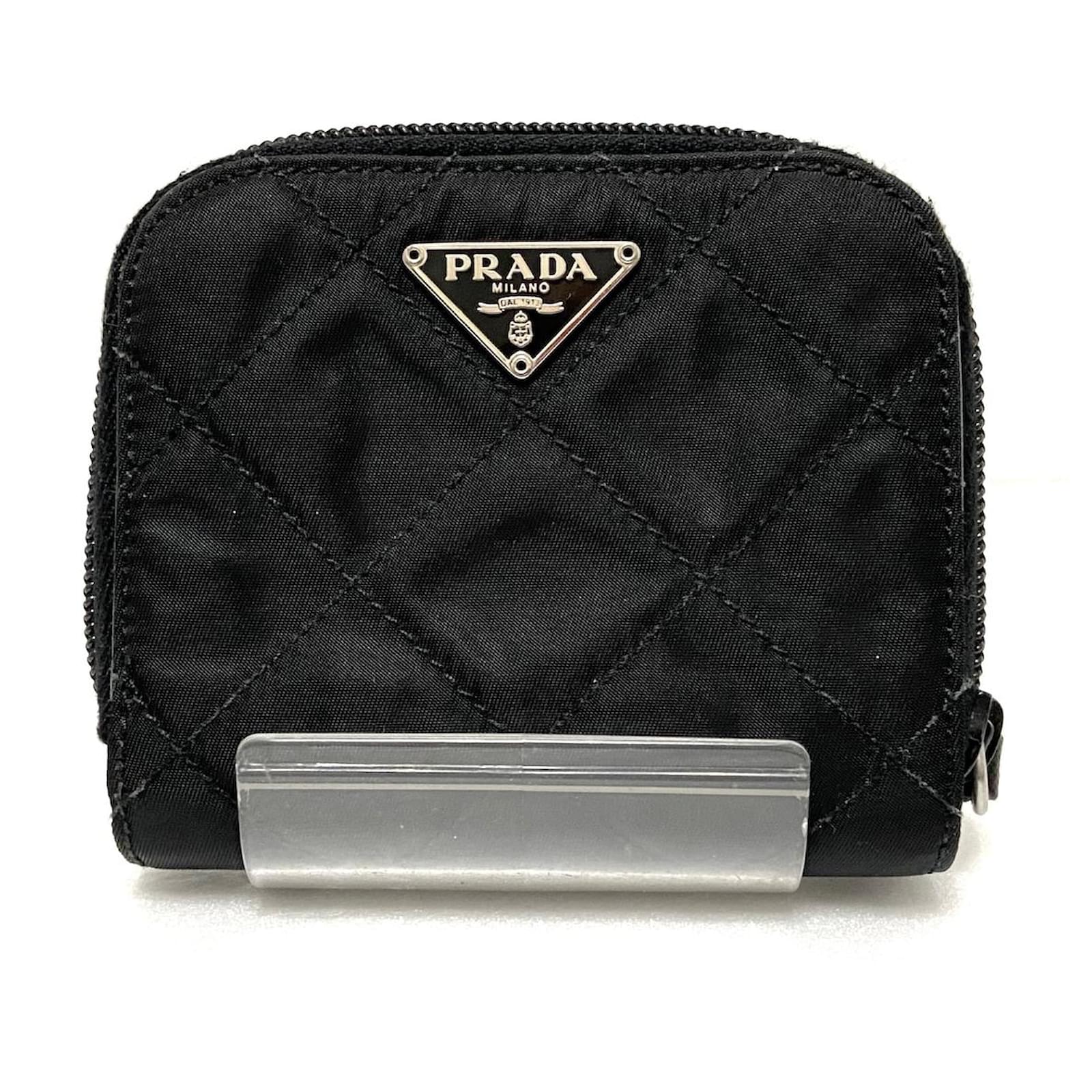 PRADA wallet Black Synthetic  - Joli Closet