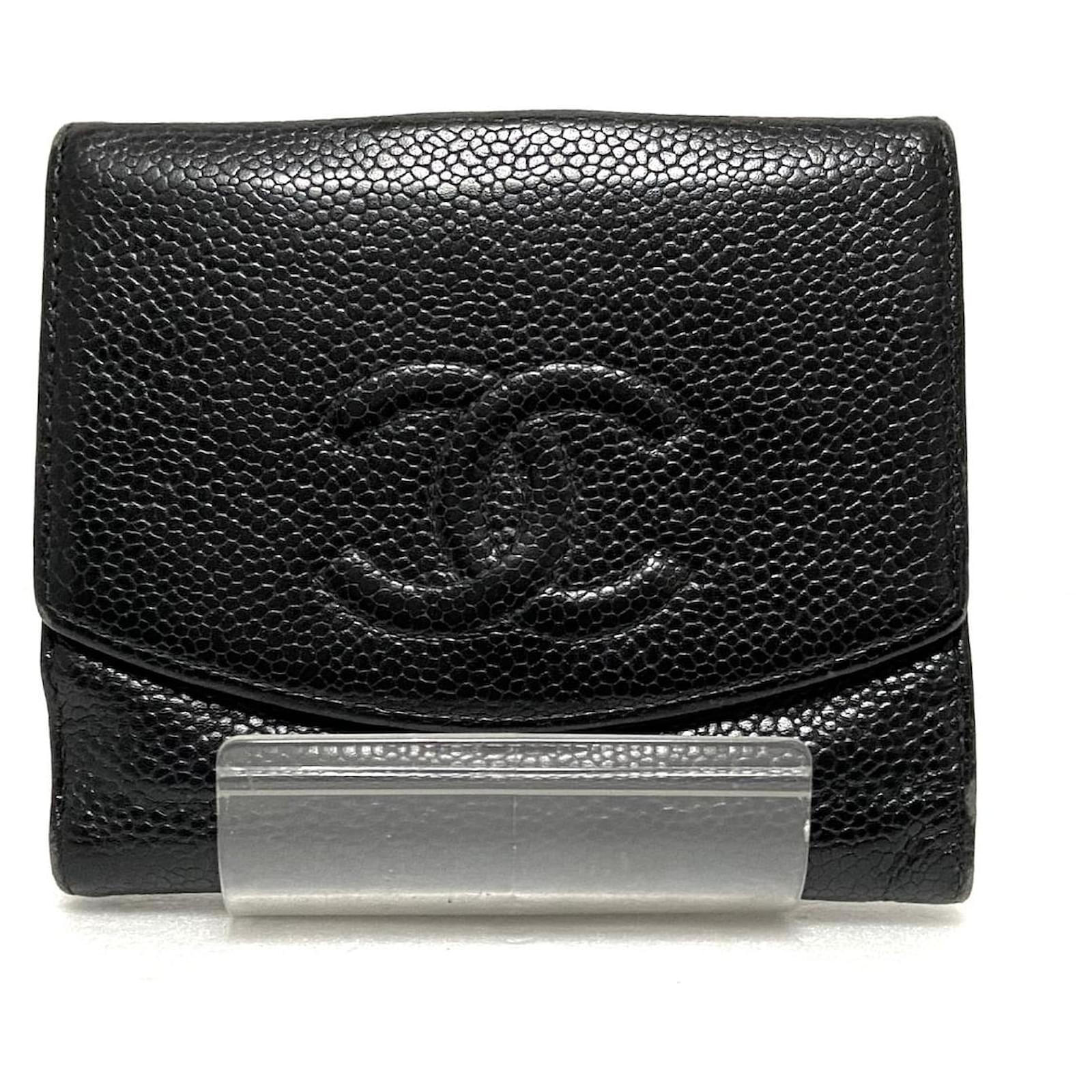 Chanel wallet Black Leather ref.422826 Joli Closet