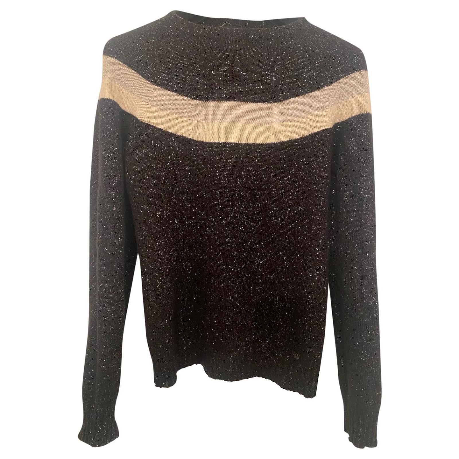 Iconic Chanel sweater Black Cashmere ref.423005 - Joli Closet
