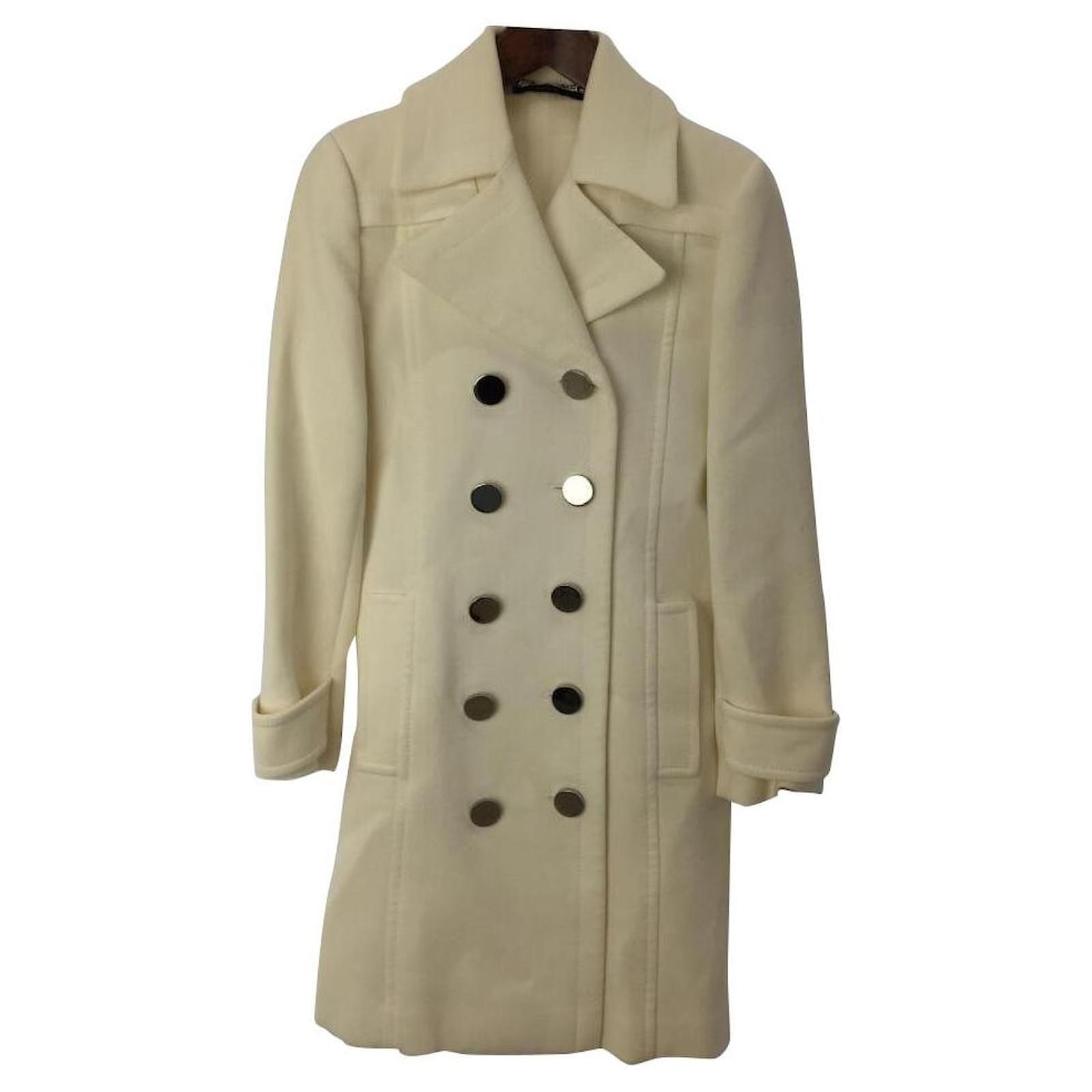 Used GUCCI Coat 36 Wool CRM Beige ref.423586 Joli Closet