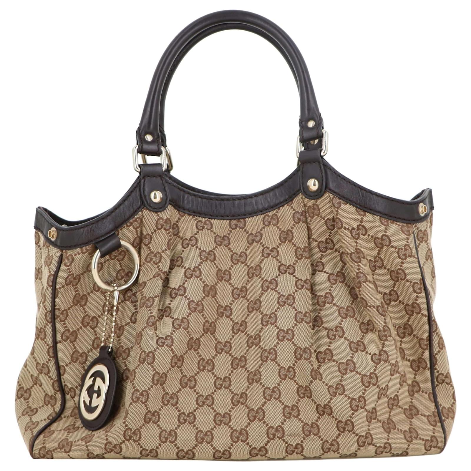 Gucci Sukey Large Tote Bag Brown