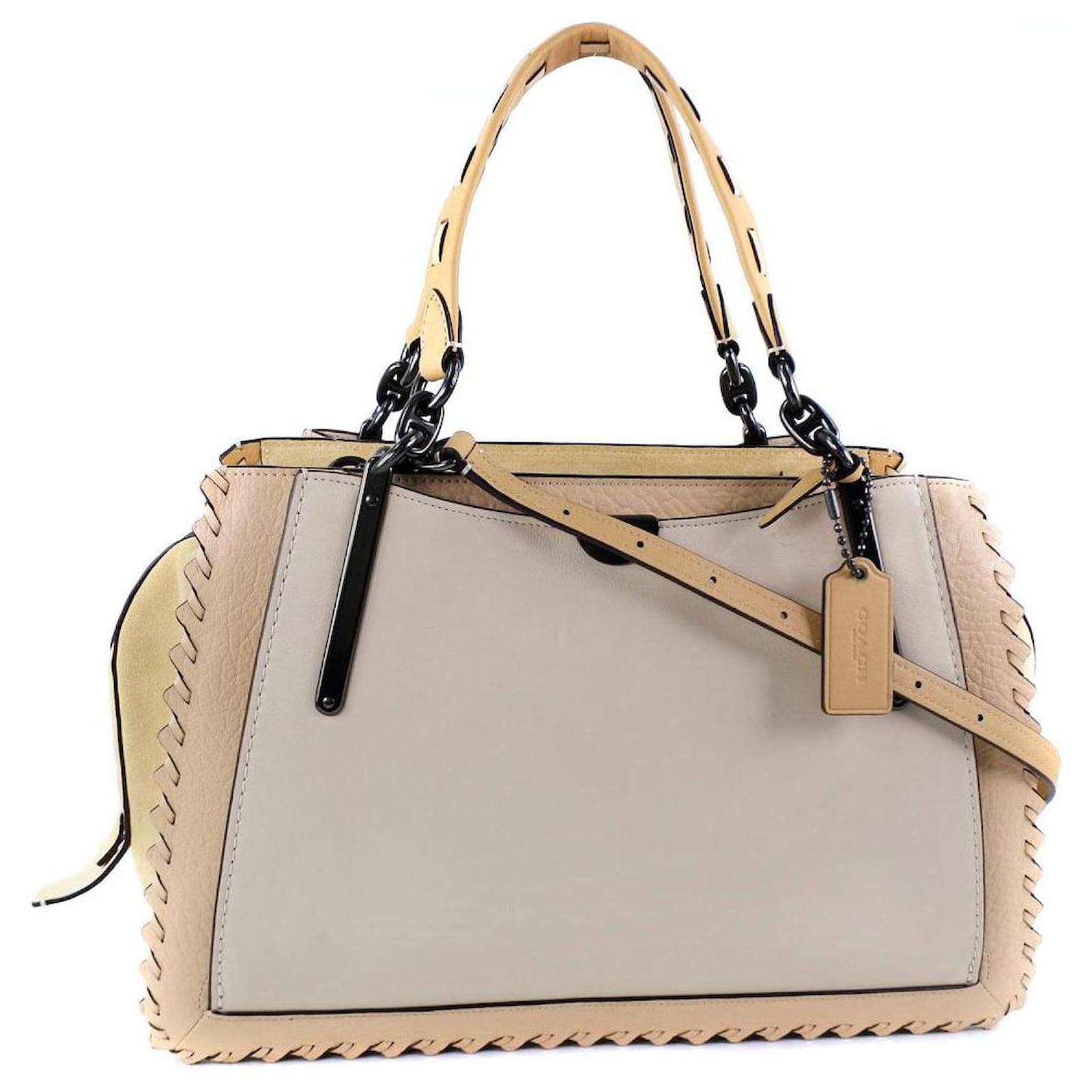 Coach Handbag Beige Pony-style calfskin ref.423729 - Joli Closet