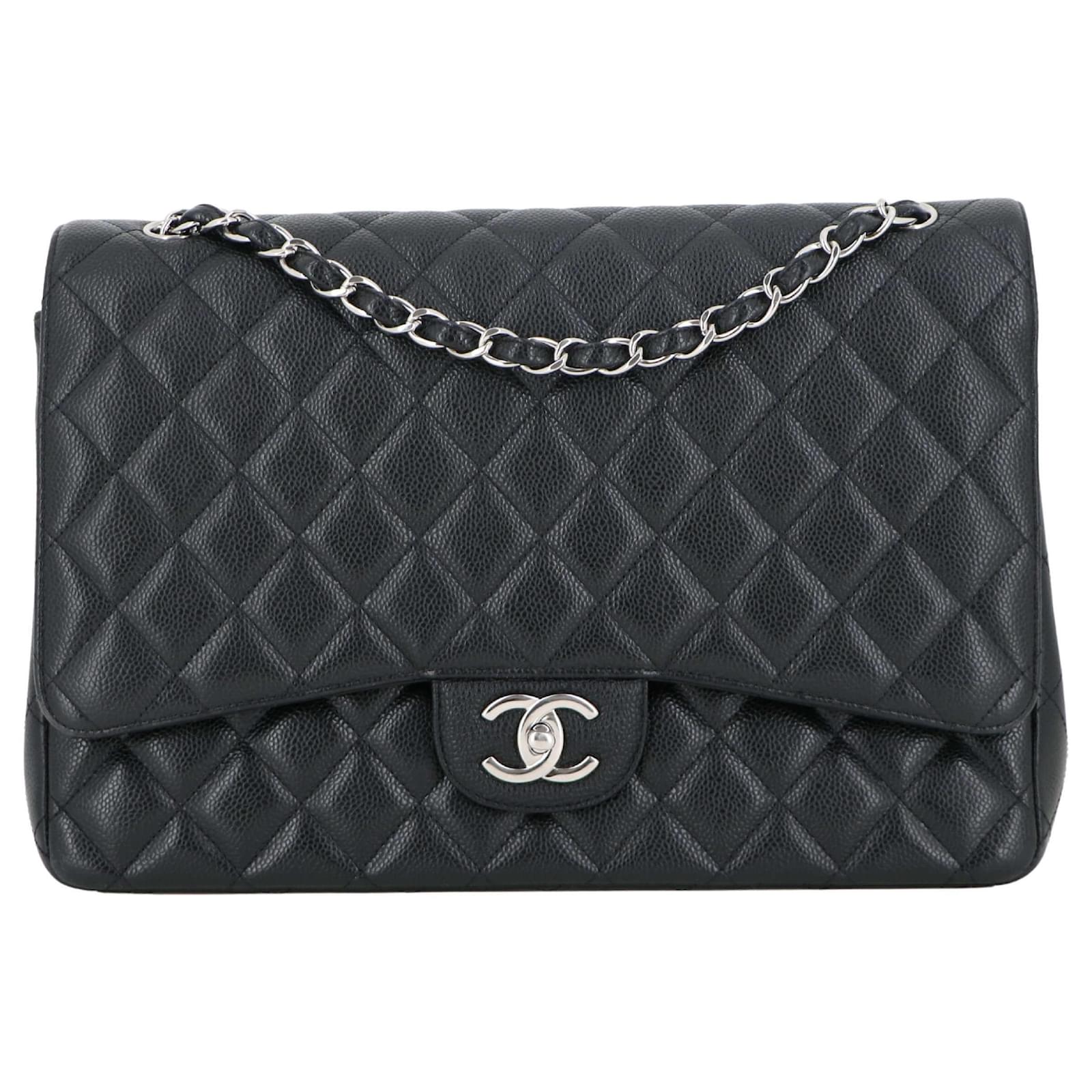 Chanel Jumbo Black Leather ref.423876 - Joli Closet