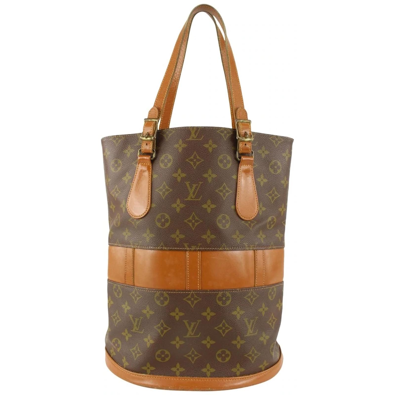 Louis Vuitton Large Monogram Marais Bucket GM Tote Bag Leather ref