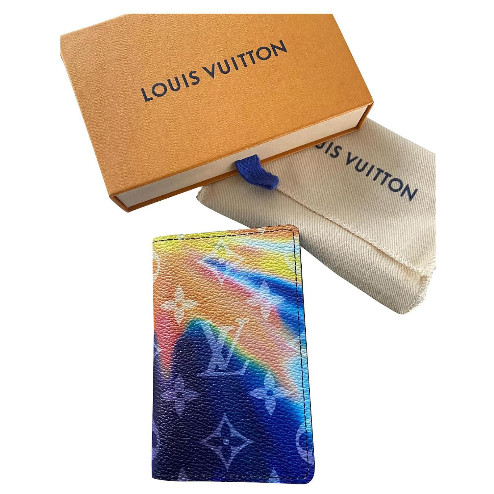 Louis Vuitton Blue Pacific Taiga Pocket Organizer