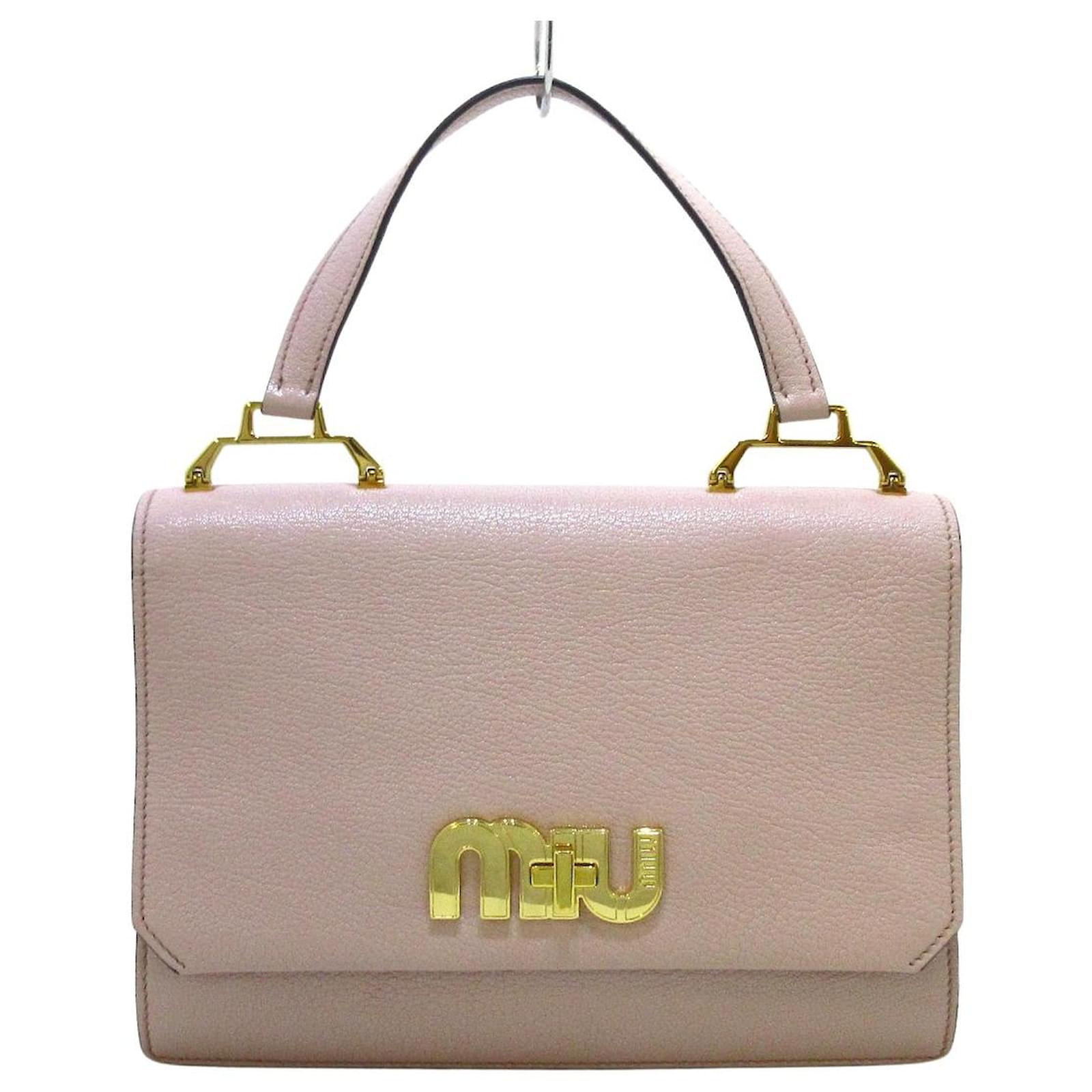 Miu Miu Madras Pink Leder ref.424949 Joli Closet